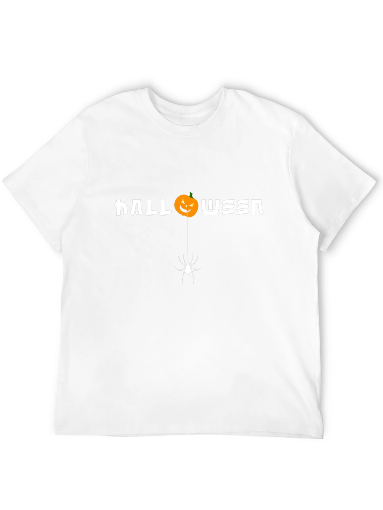 Halloween Spider Pumpkin Graphic T-Shirt