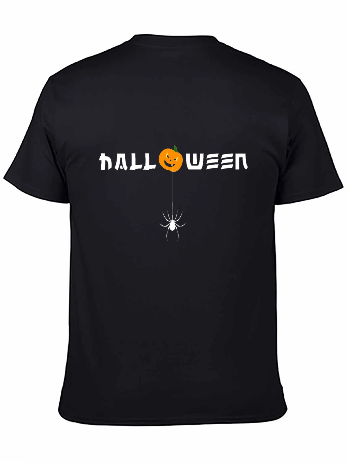 Halloween Spider Pumpkin Graphic T-Shirt