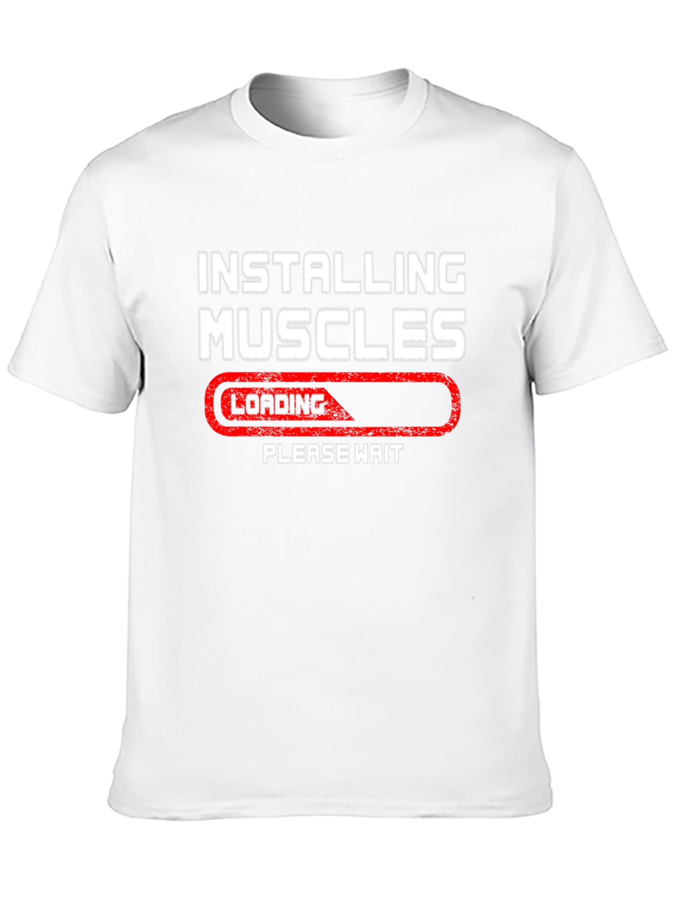 Installing Muscles Loading Please Wait T-Shirt