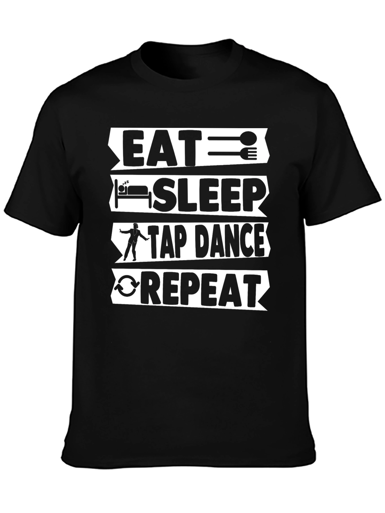 Eat Sleep Tap Dance Repeat Graphic Tee