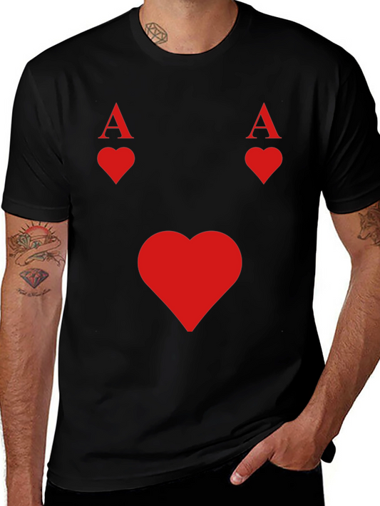 Ace of Hearts Black T-Shirt