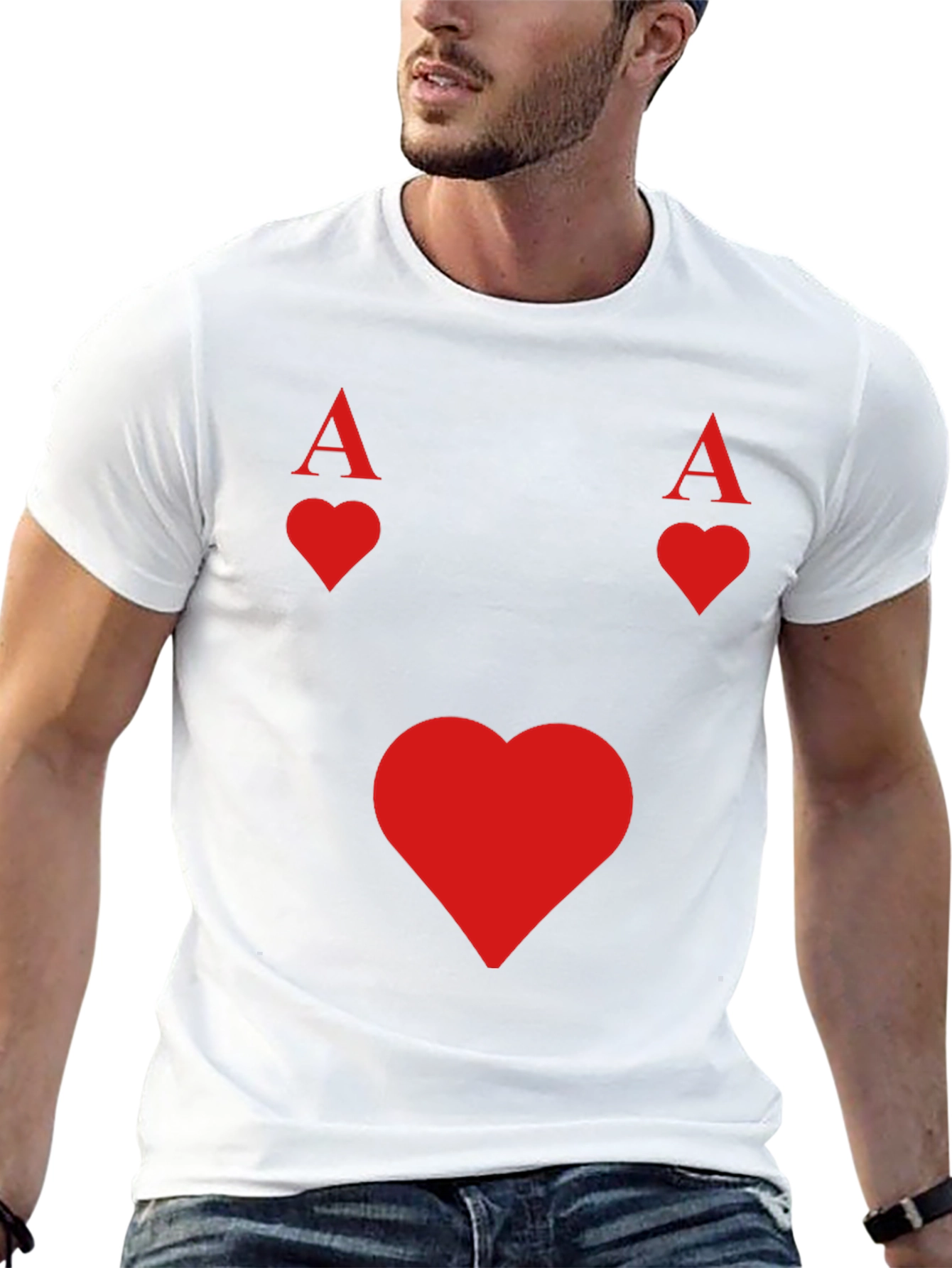 Ace of Hearts Black T-Shirt