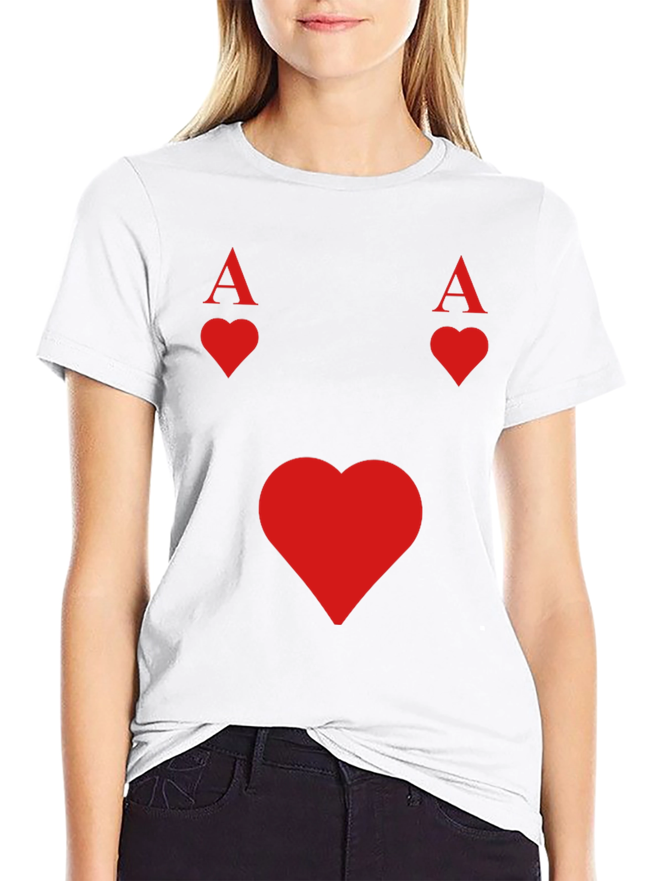 Ace of Hearts Black T-Shirt