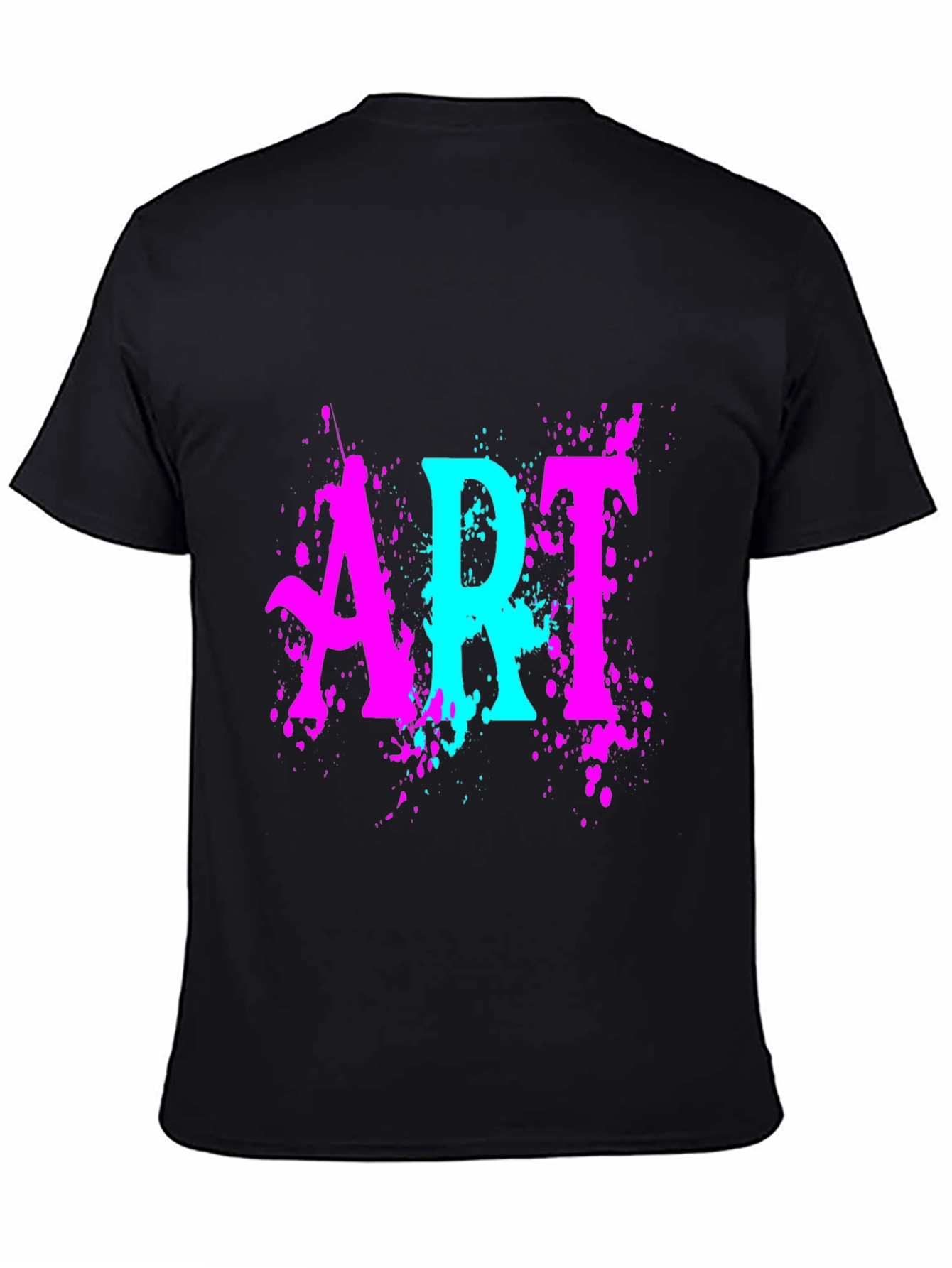 Vibrant ART Graphic Black T-Shirt