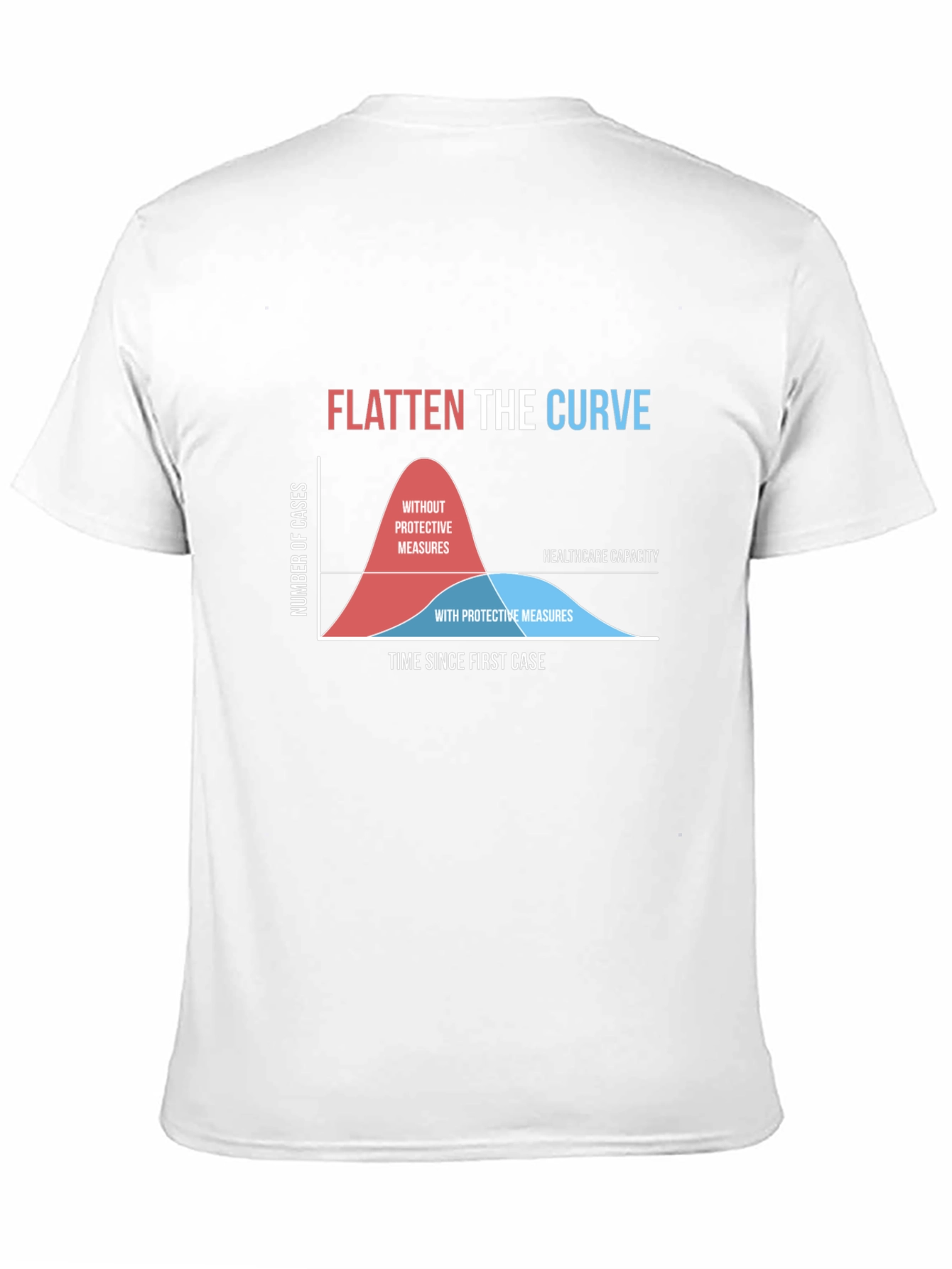 Flatten the Curve Graphic Tee - Pandemic Awareness