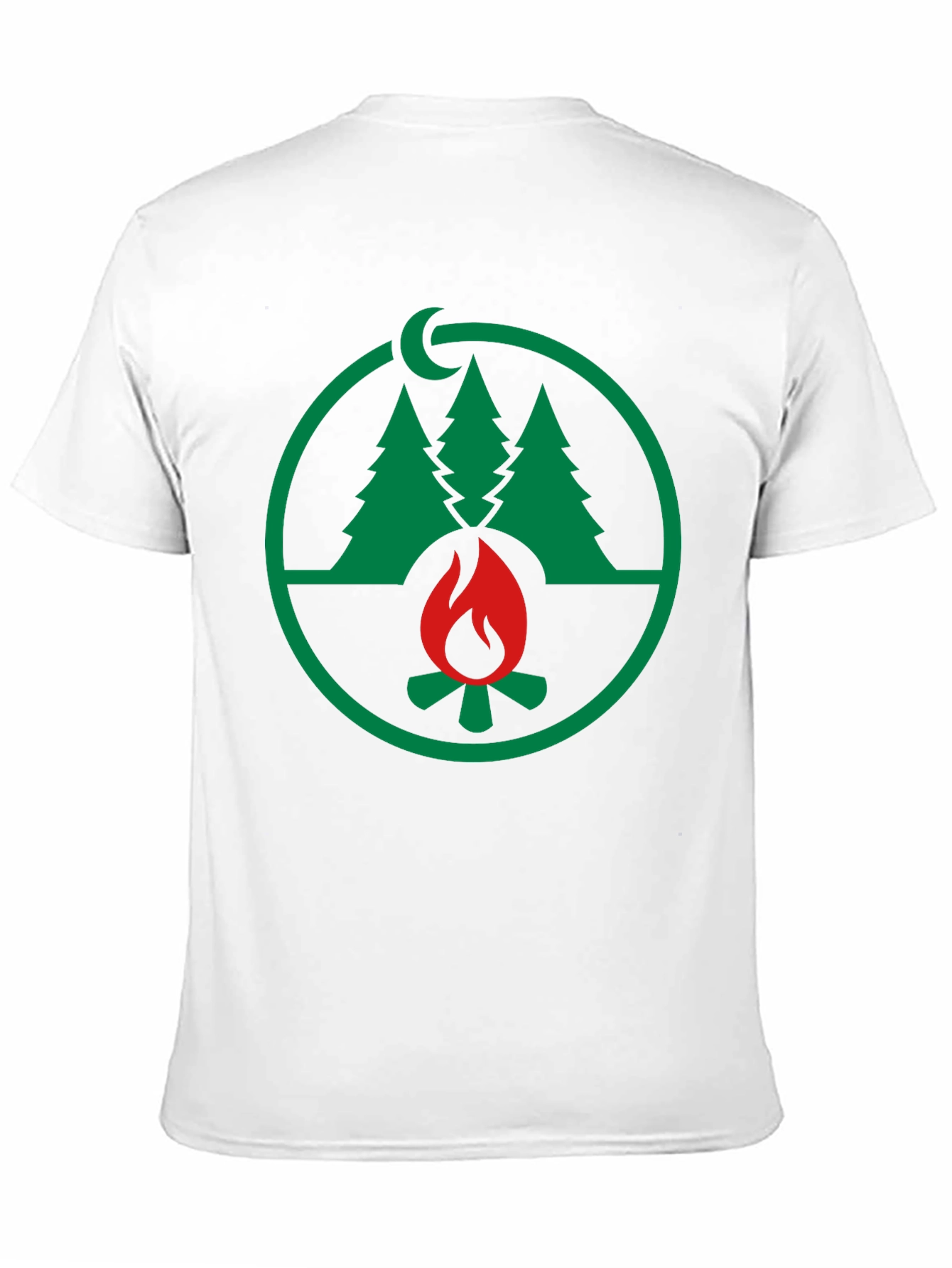 Nature Campfire Graphic Tee - Black