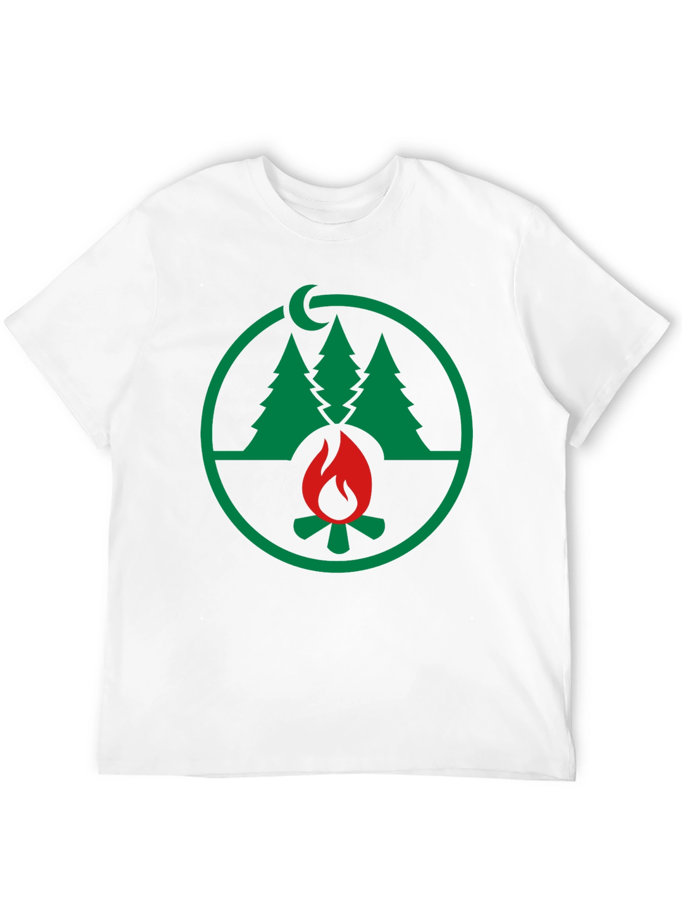 Nature Campfire Graphic Tee - Black