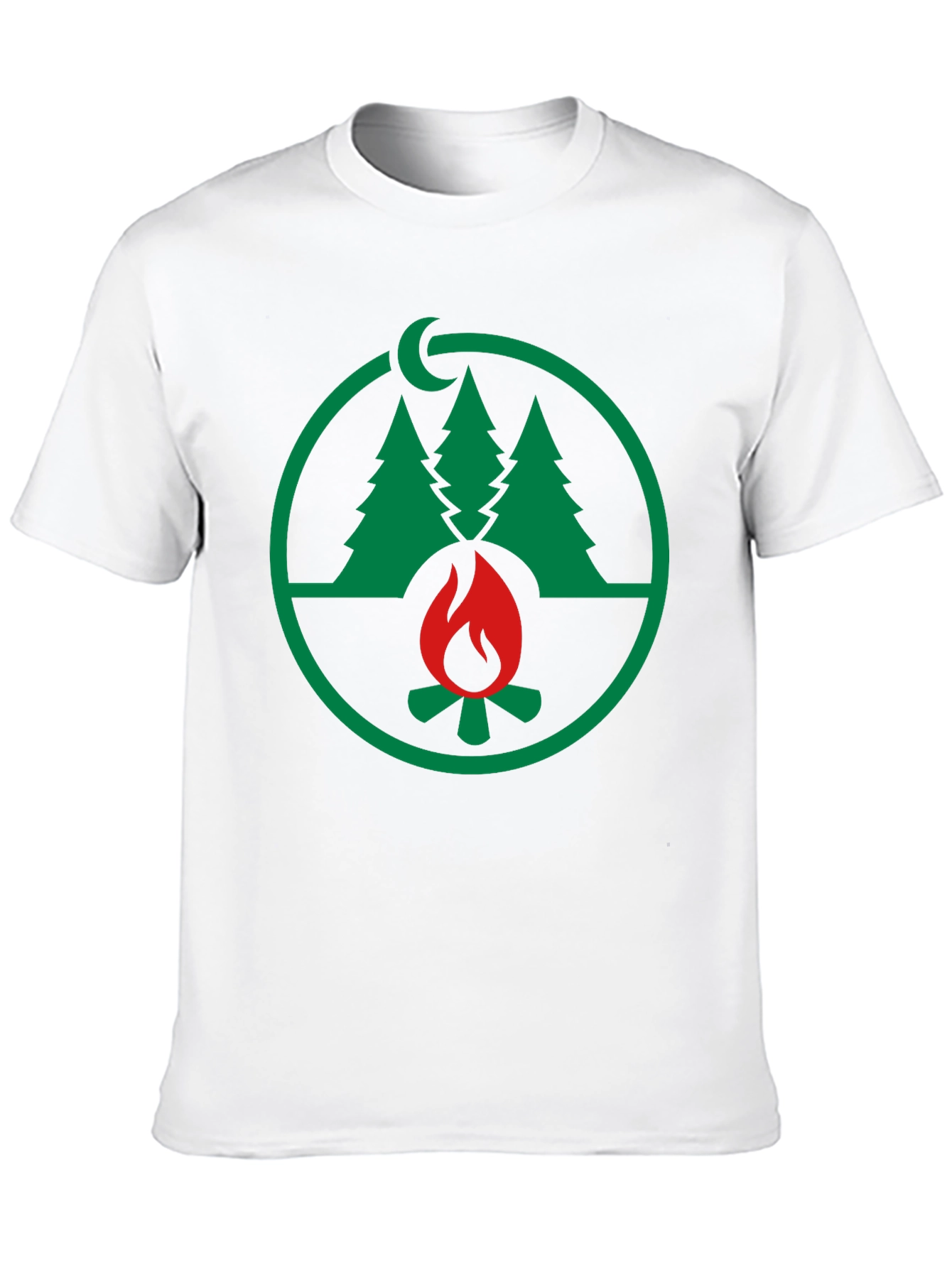 Nature Campfire Graphic Tee - Black