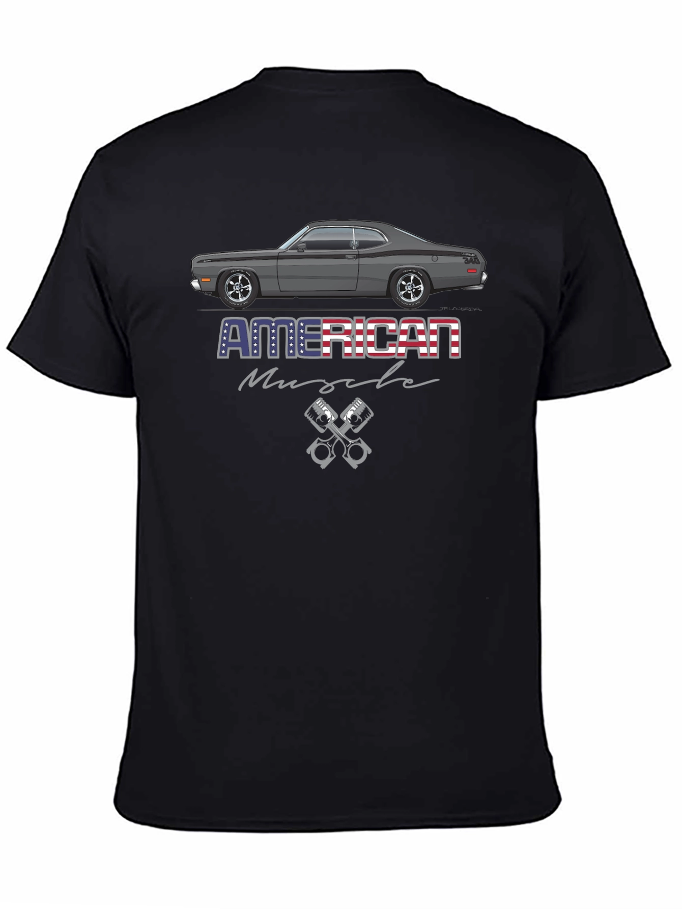 American Muscle Car T-Shirt - Black