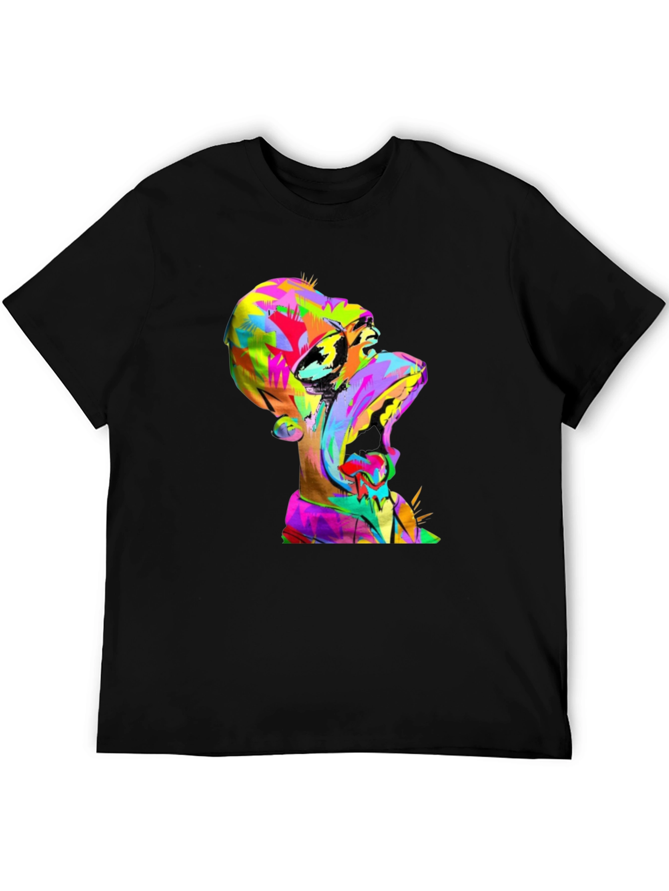 Vibrant Homer Simpson Graphic Tee - Pop Art Design