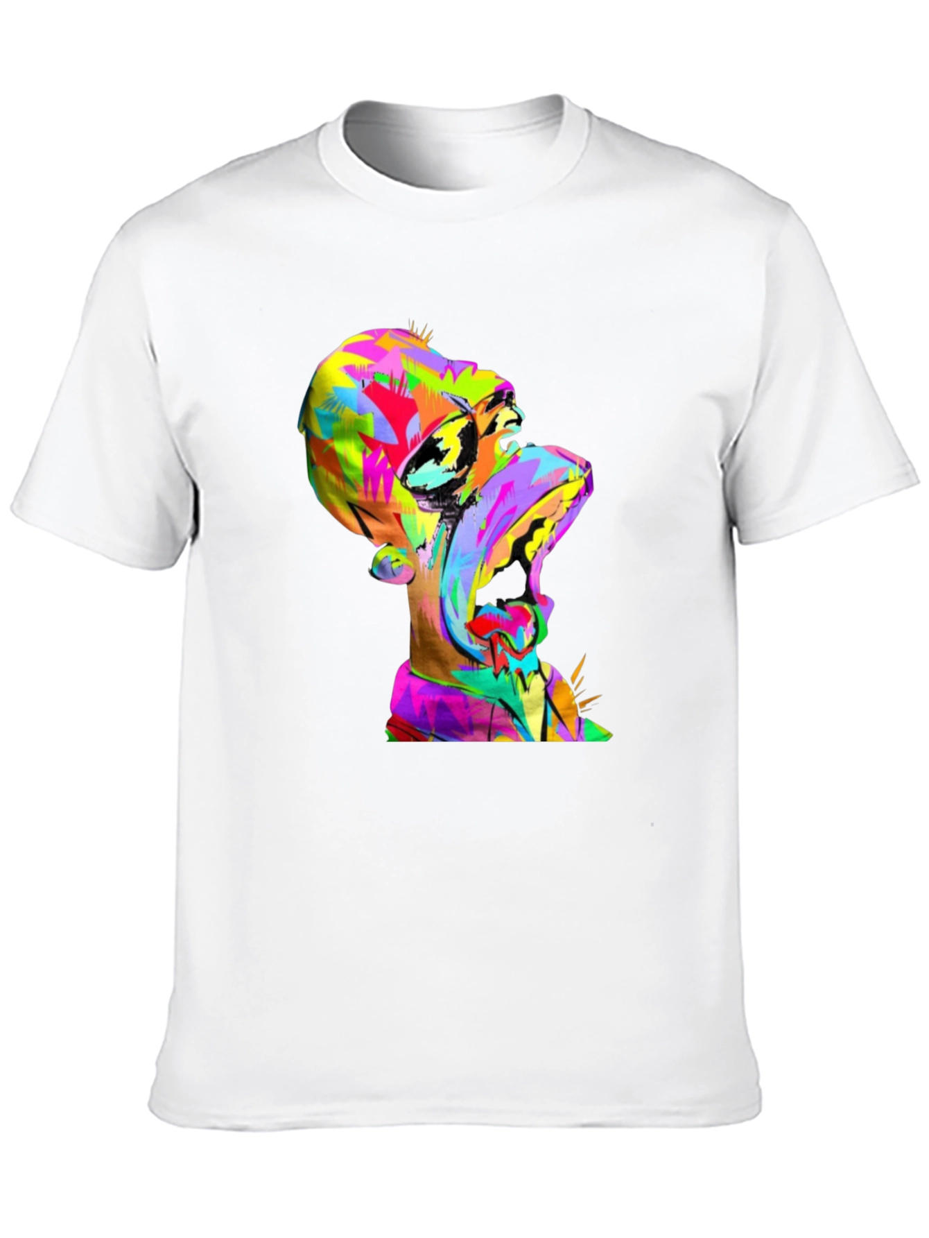 Vibrant Homer Simpson Graphic Tee - Pop Art Design