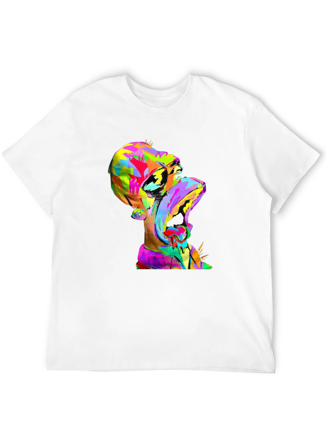 Vibrant Homer Simpson Graphic Tee - Pop Art Design