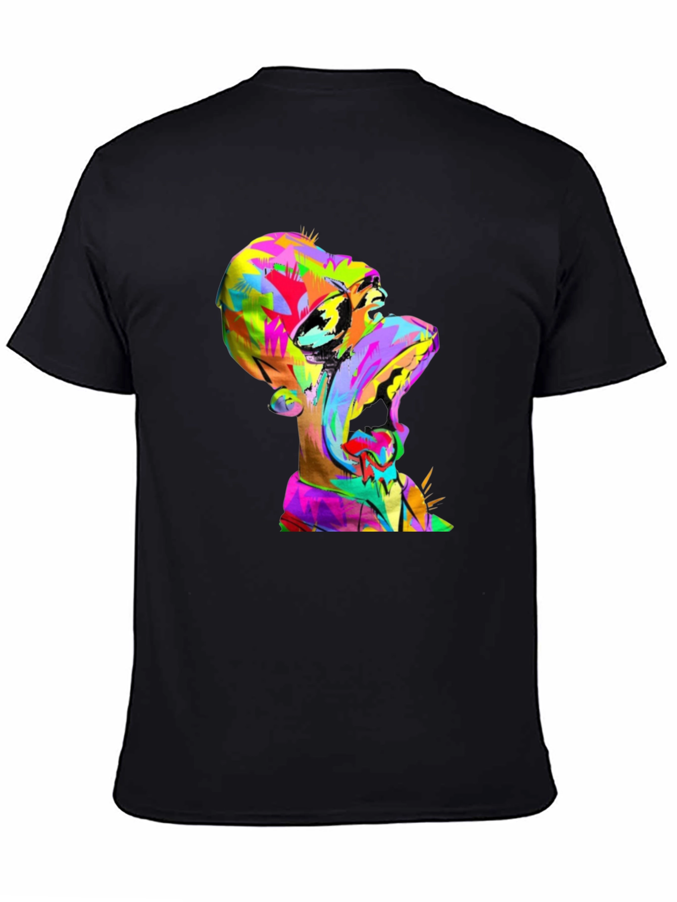 Vibrant Homer Simpson Graphic Tee - Pop Art Design