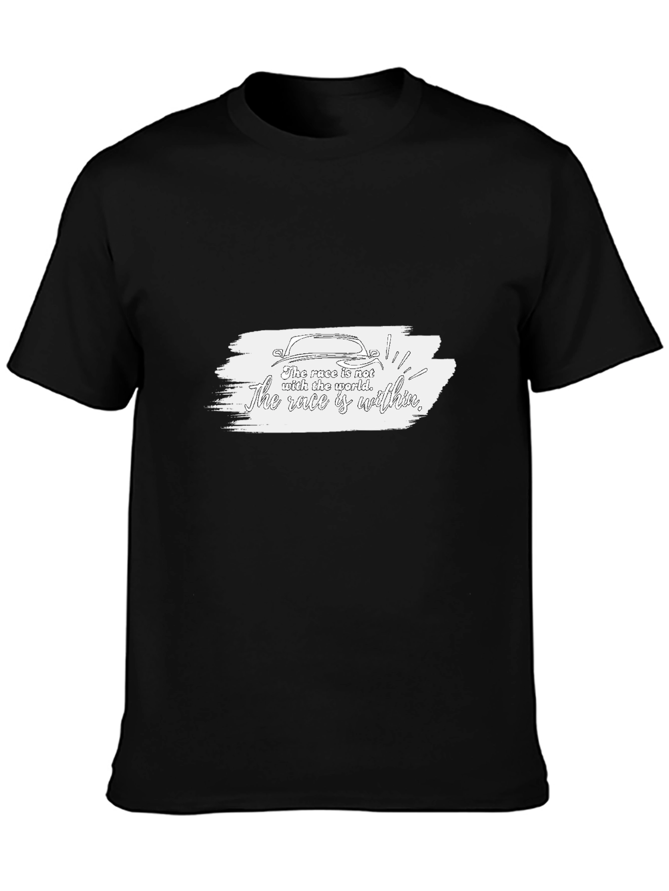 Race Within Graphic Tee - Black