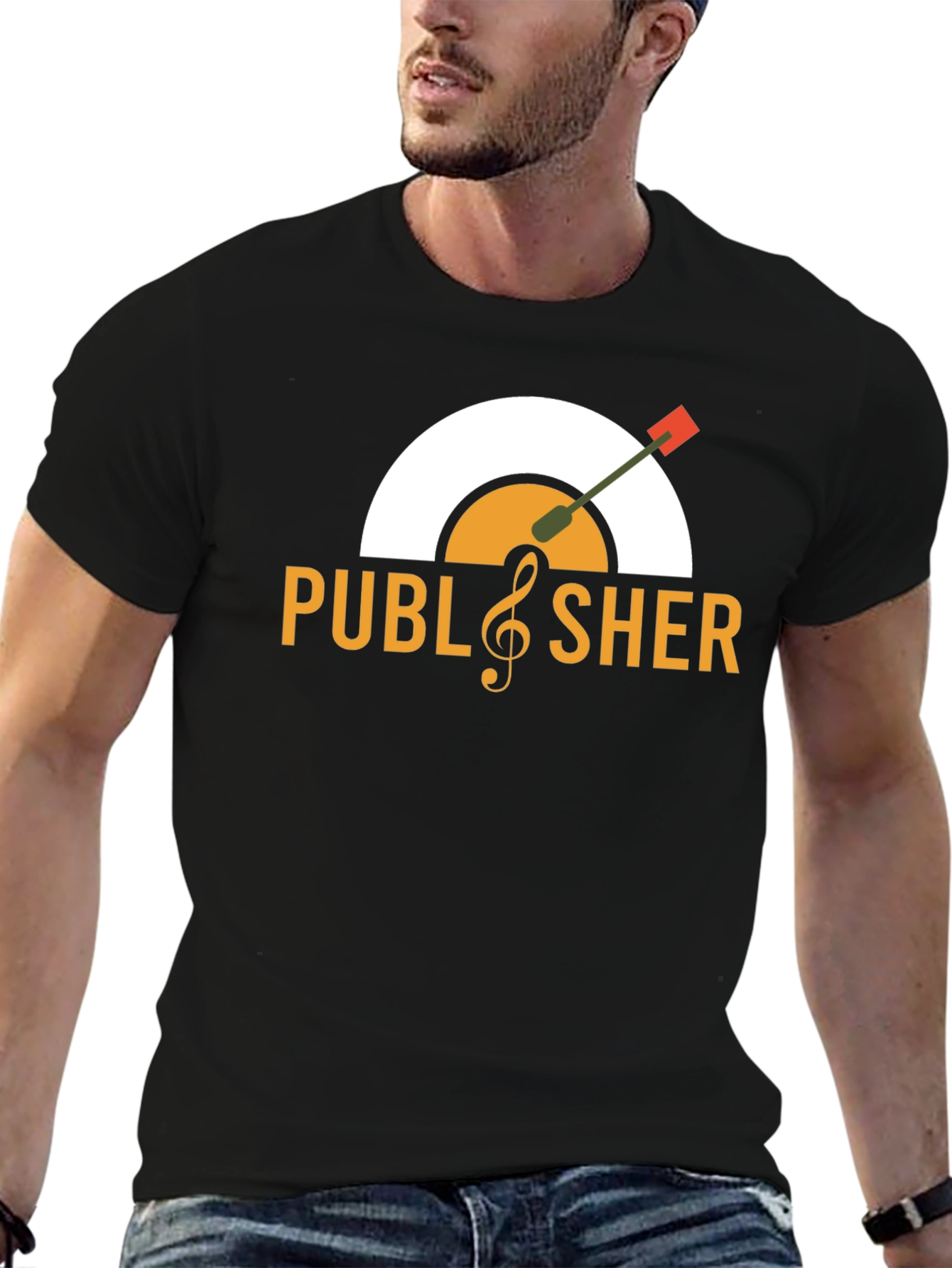 Publisher Vinyl Record Graphic T-Shirt