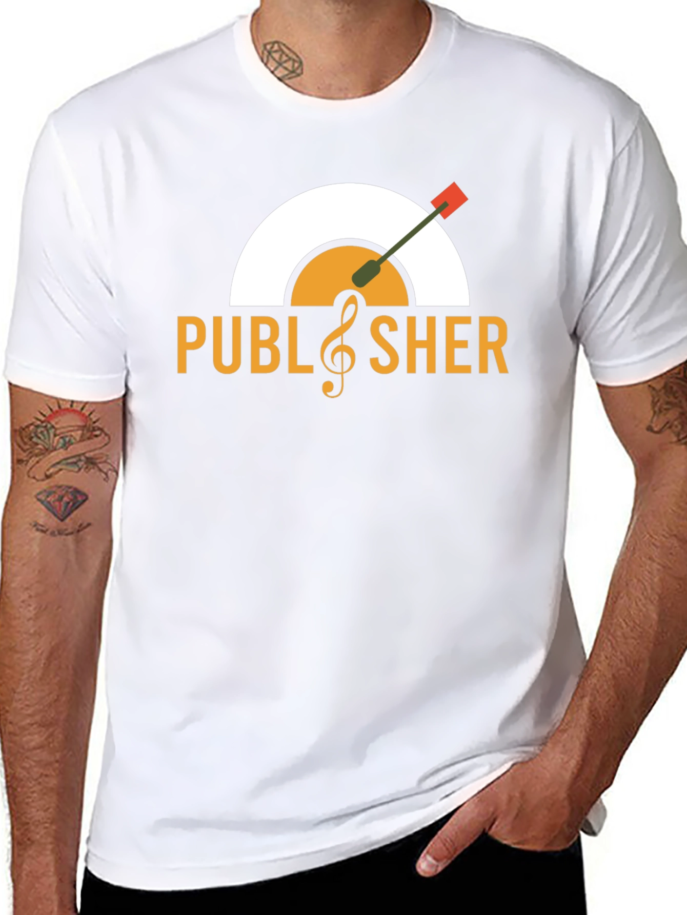 Publisher Vinyl Record Graphic T-Shirt