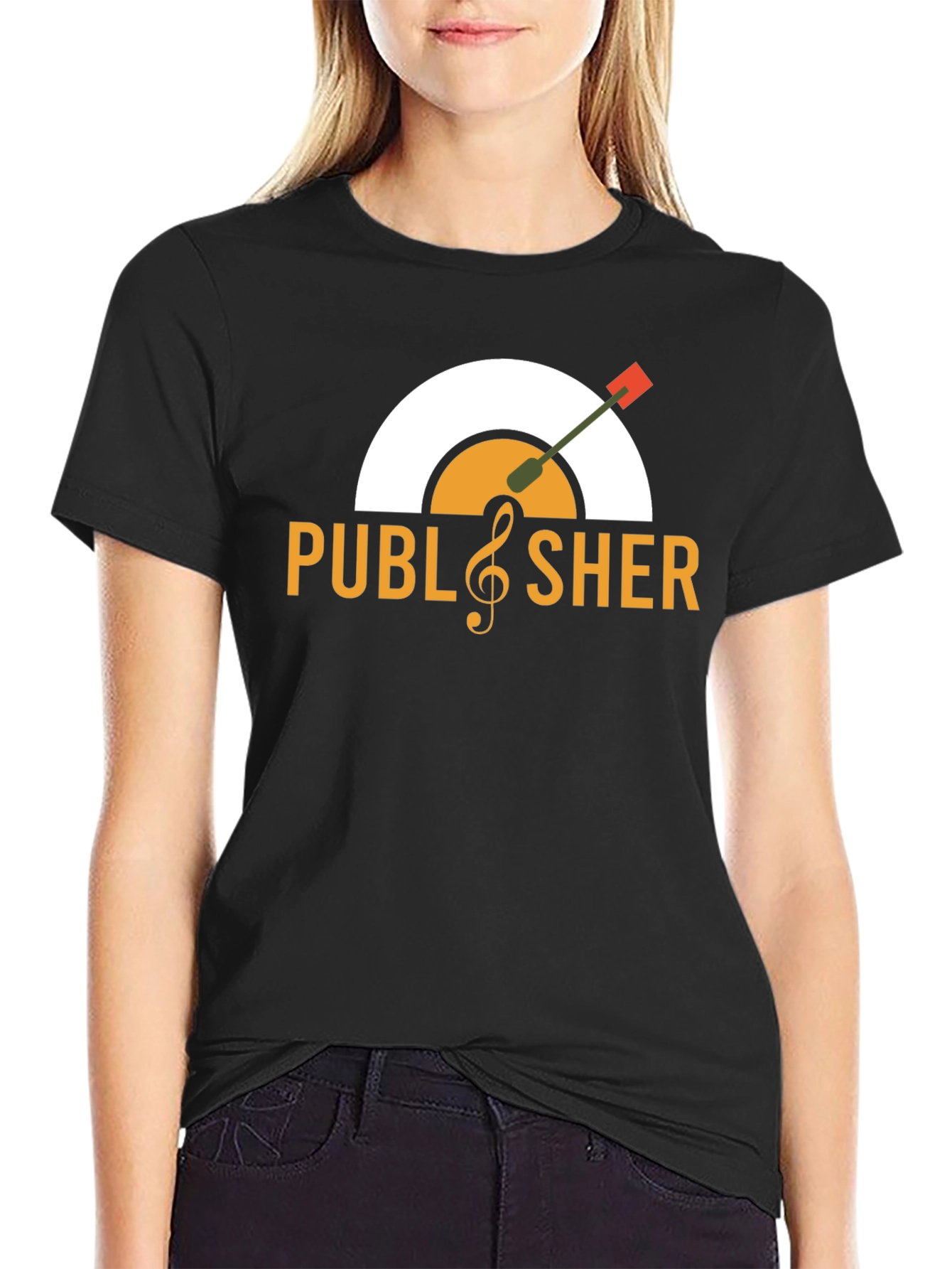 Publisher Vinyl Record Graphic T-Shirt