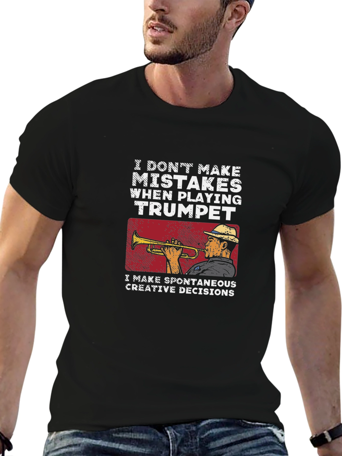 Trumpet Player T-Shirt - Spontaneous Creative Decisions