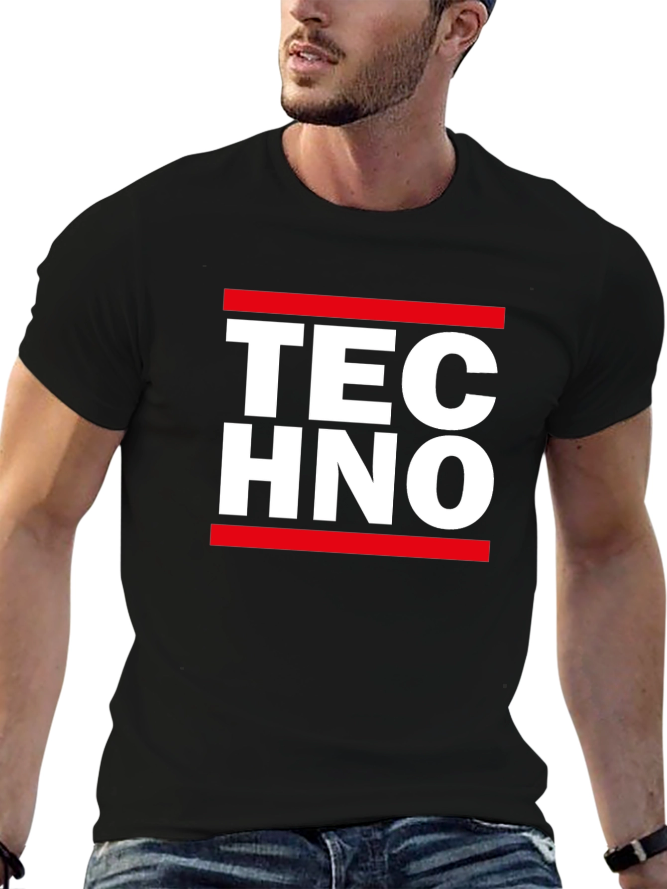 Techno T-Shirt - Bold Graphic Tee