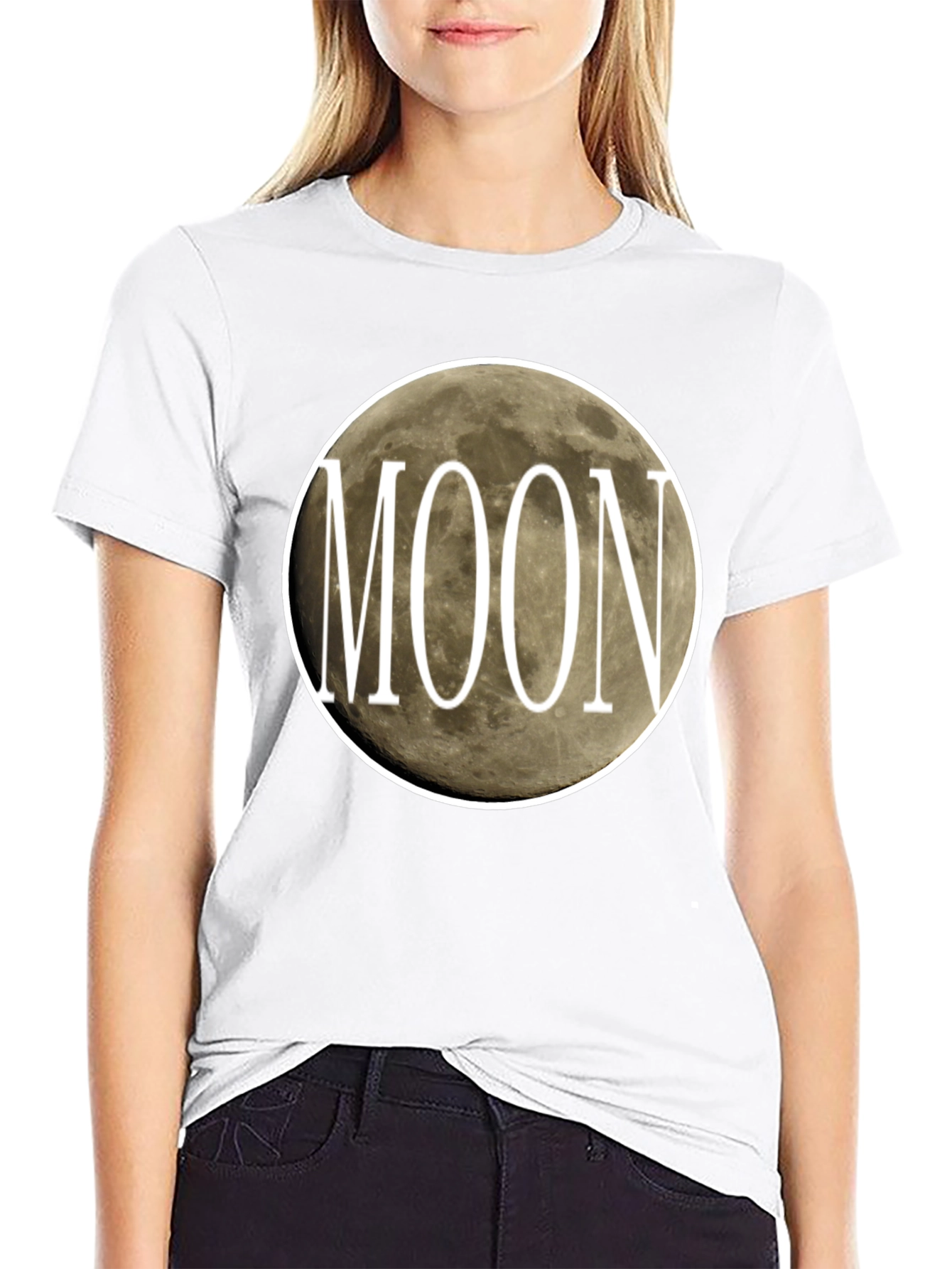 Moon Graphic Tee - Stylish Celestial Design