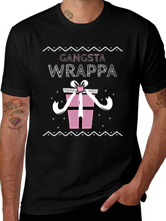 Gangsta Wrappa Christmas T-Shirt Funny Xmas Present