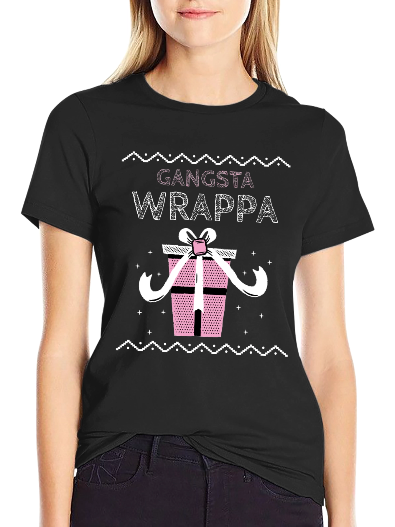 Gangsta Wrappa Christmas T-Shirt Funny Xmas Present