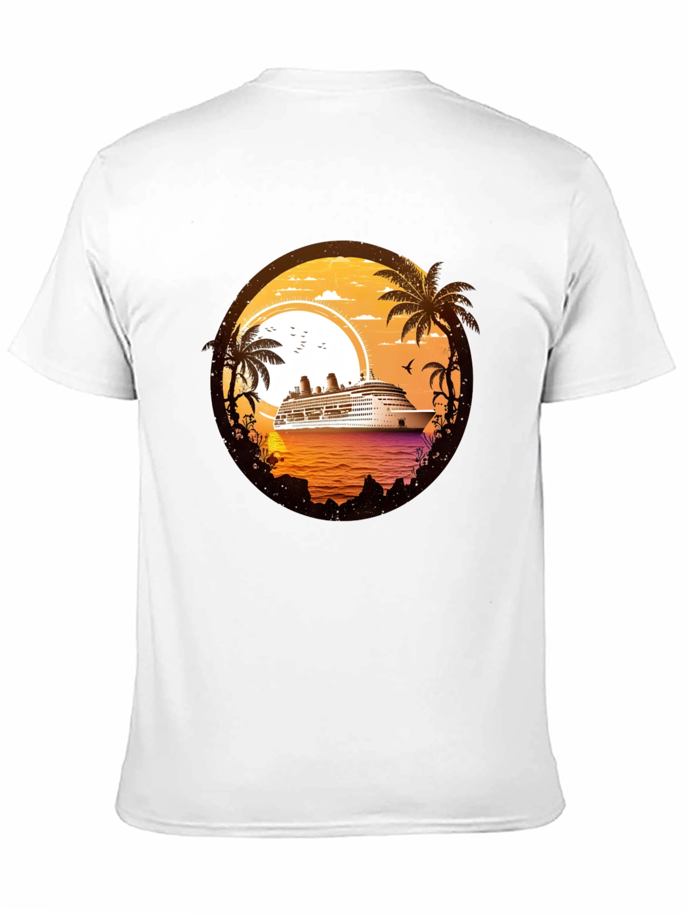 Cruise Ship Sunset T-Shirt - Island Getaway