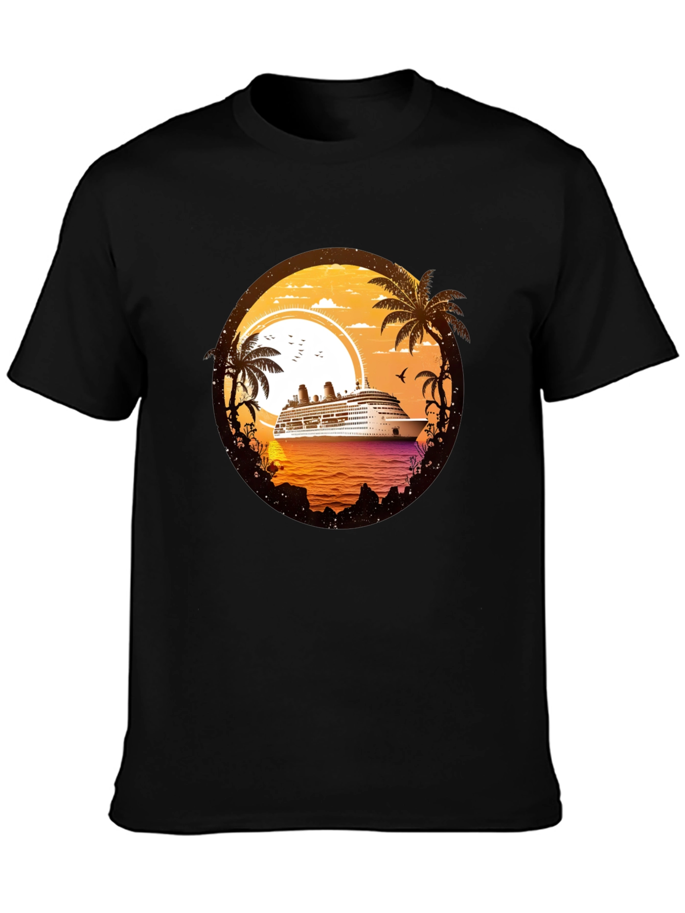 Cruise Ship Sunset T-Shirt - Island Getaway