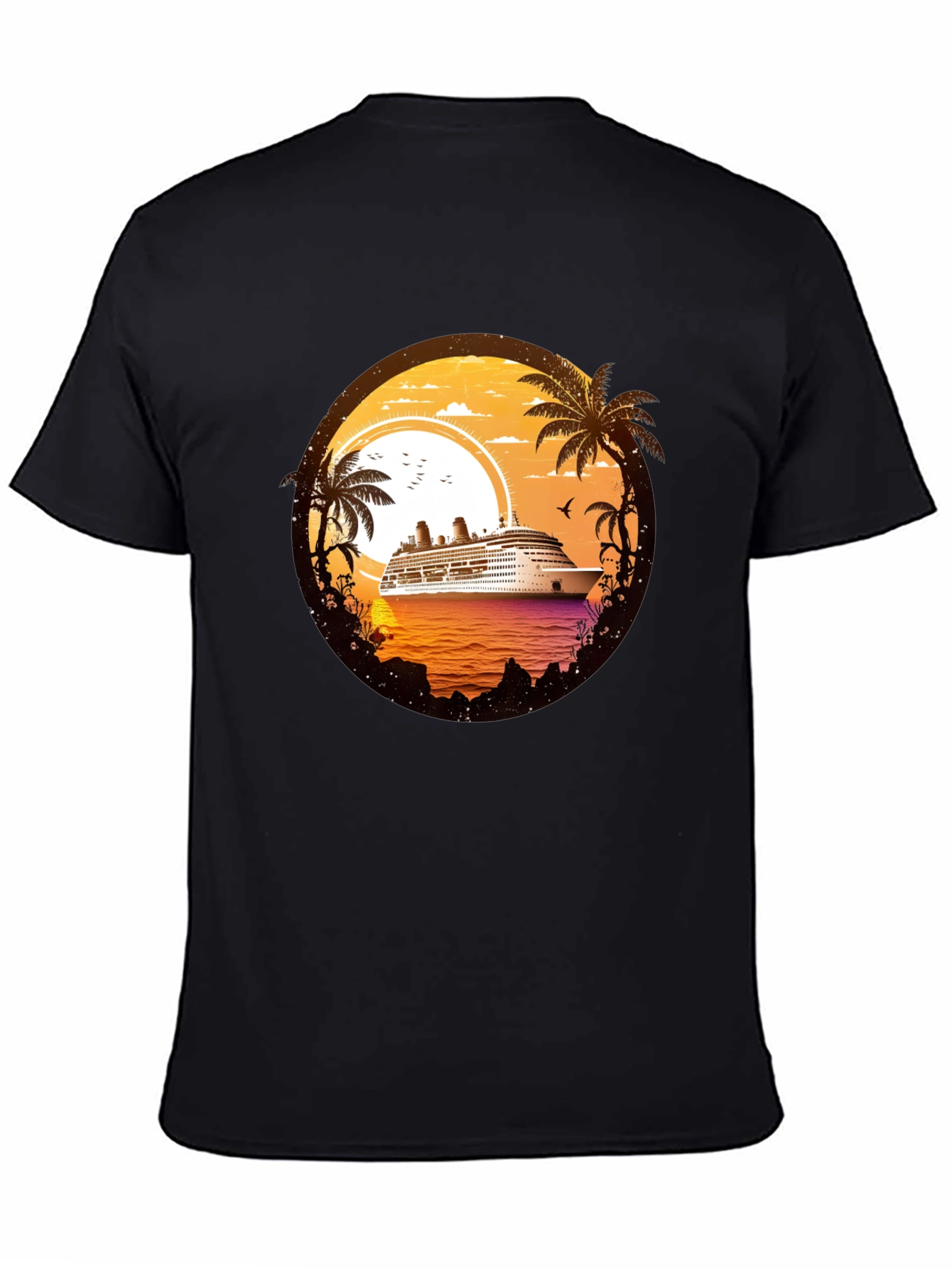 Cruise Ship Sunset T-Shirt - Island Getaway
