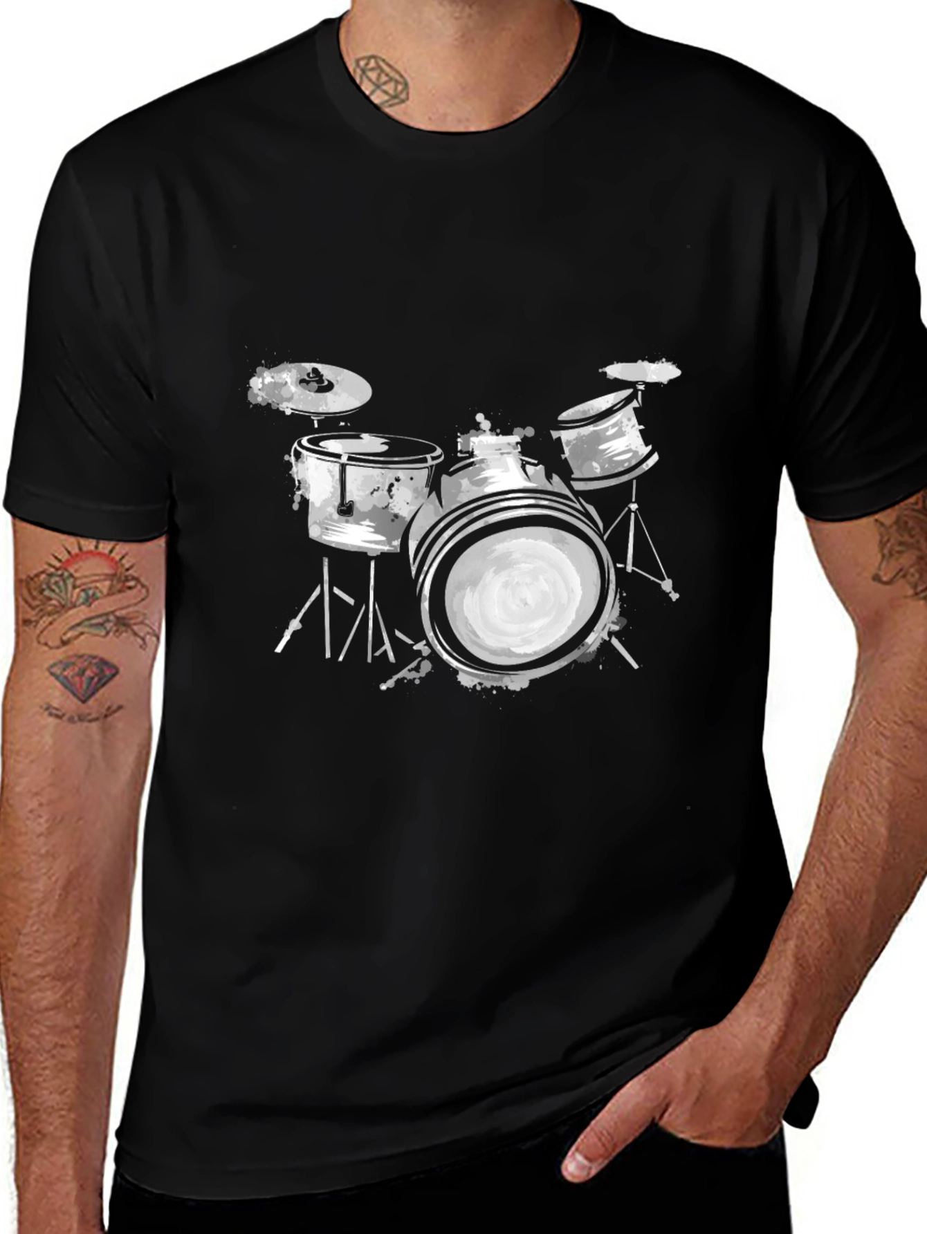 Drum Set T-Shirt - Musicians Style