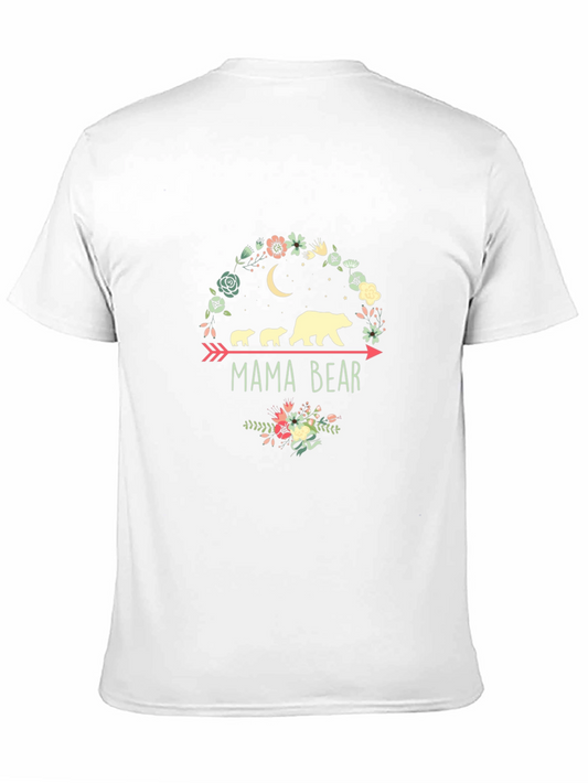Mama Bear T-Shirt: Floral Arrow Design