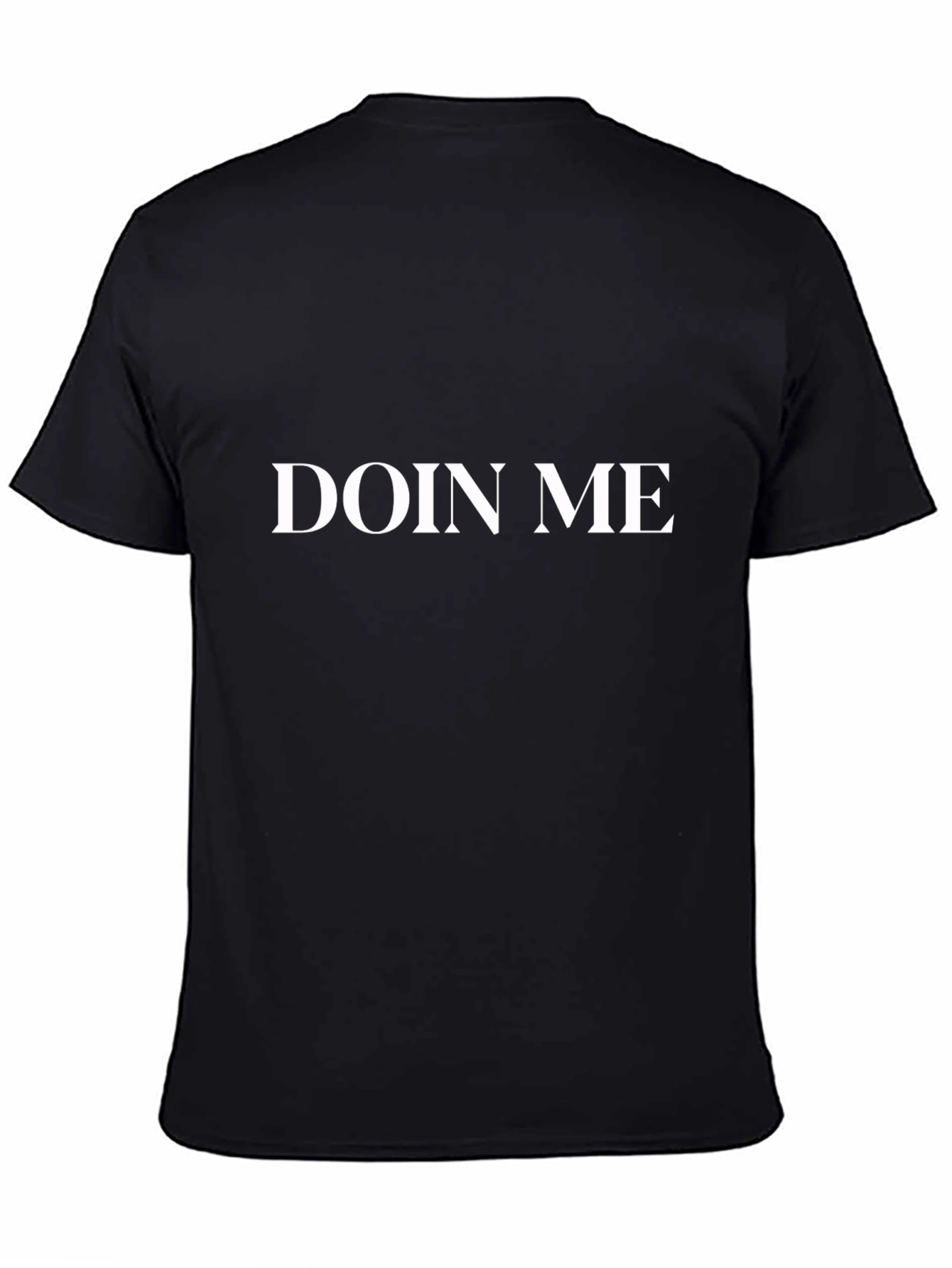 Doin Me Black Graphic T-Shirt