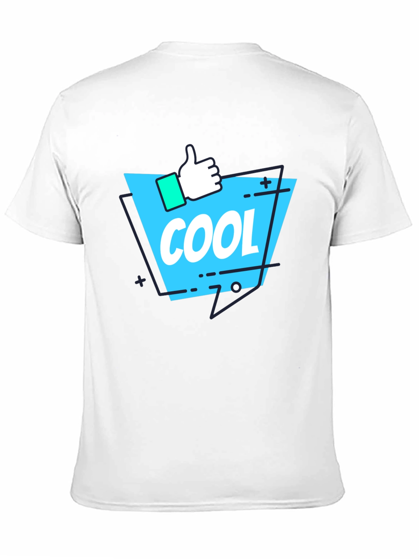 Cool Graphic Print T-Shirt - Black