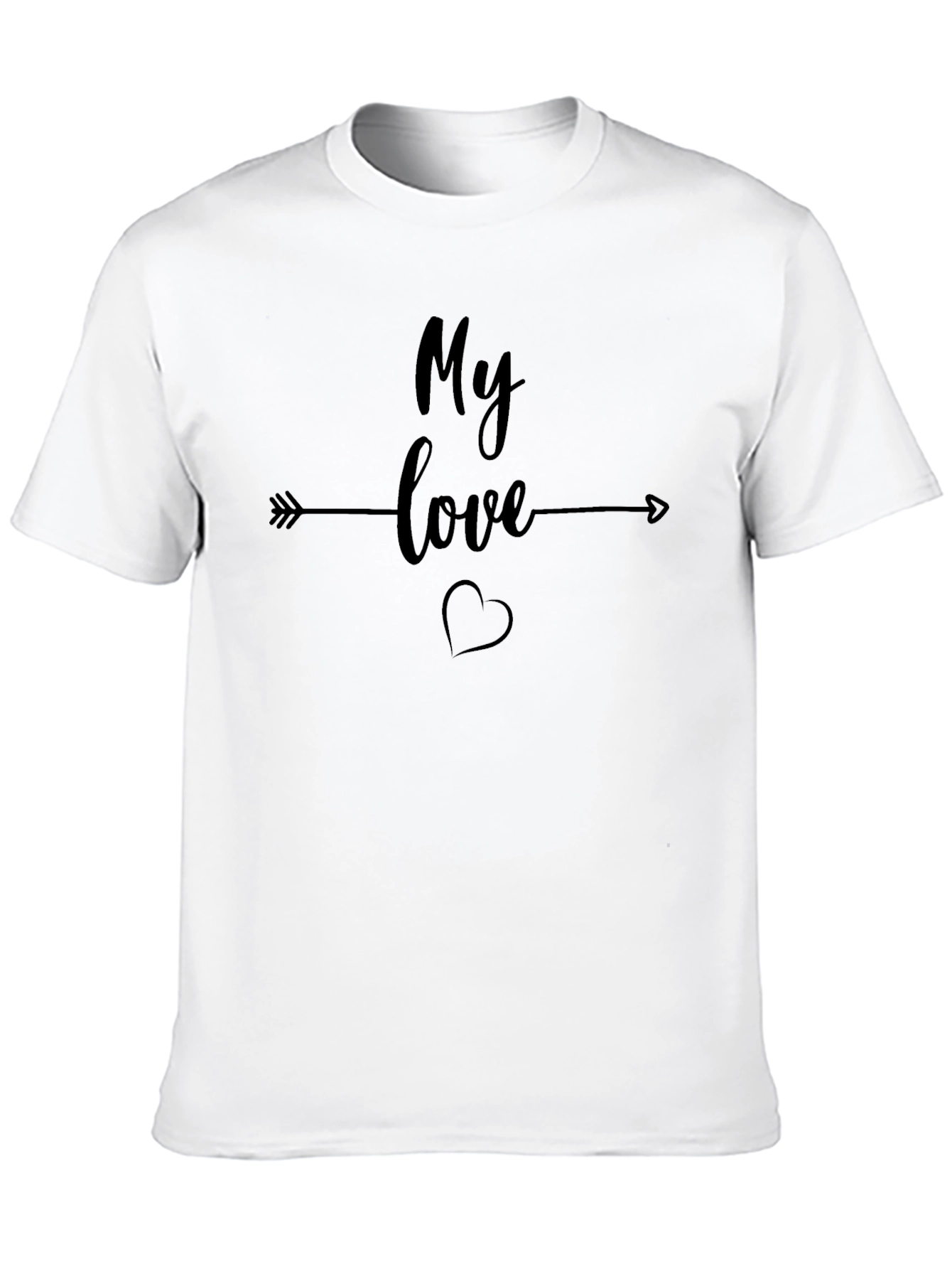 My Love Black Graphic Tee - Unisex