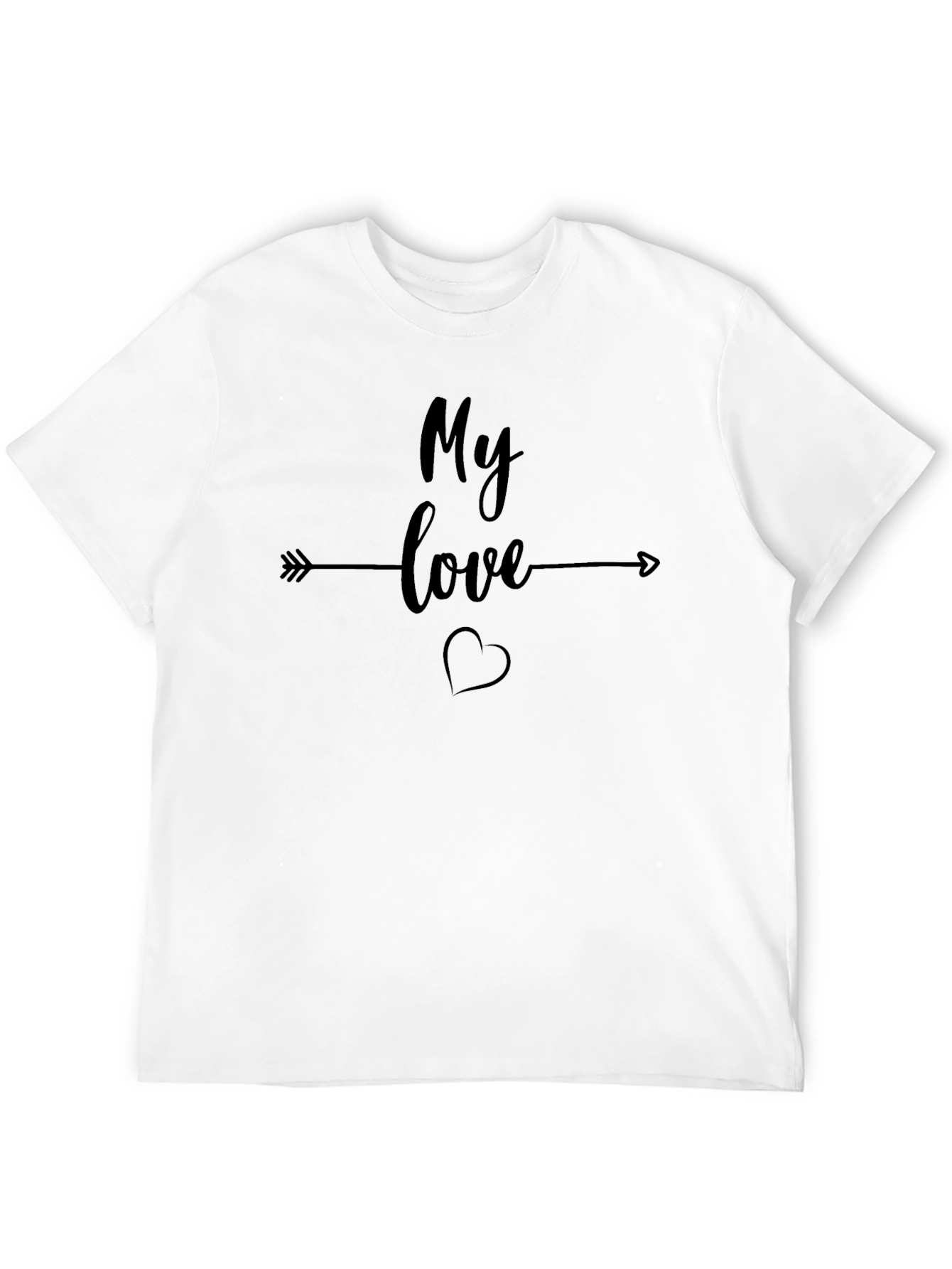 My Love Black Graphic Tee - Unisex