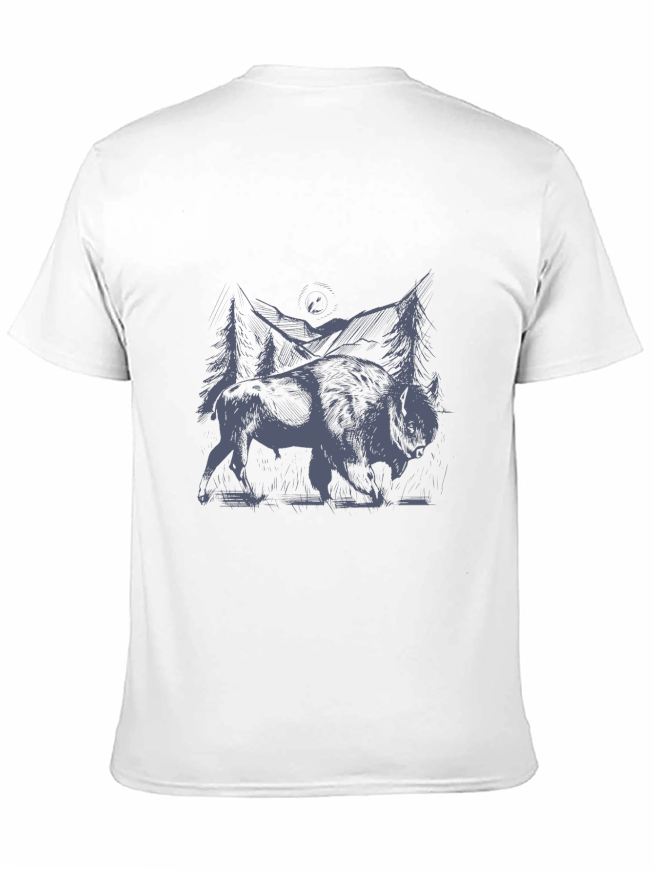 Buffalo Forest Graphic T-Shirt - Black