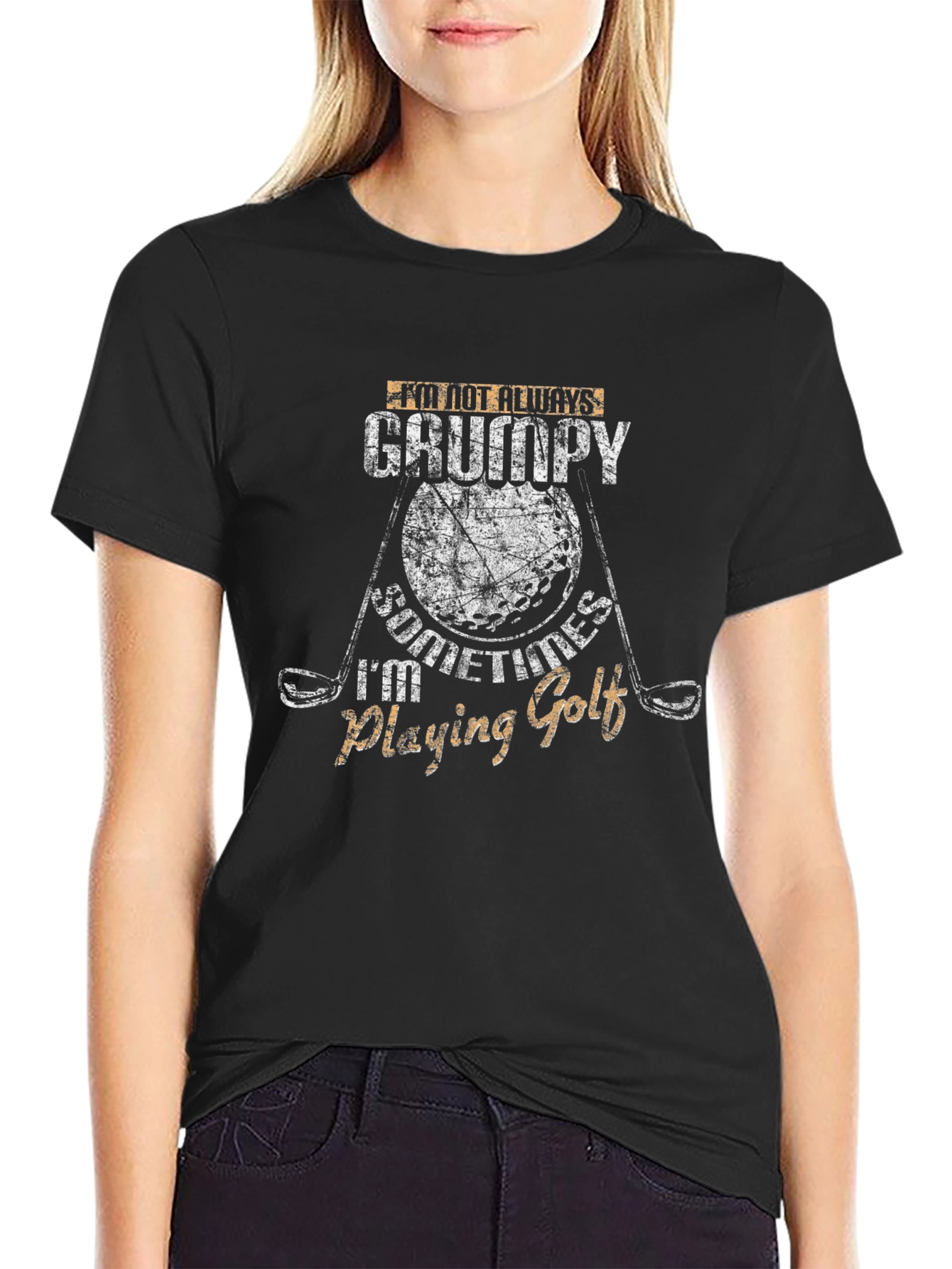 Grumpy Golf T-Shirt - Humorous Golfer Tee