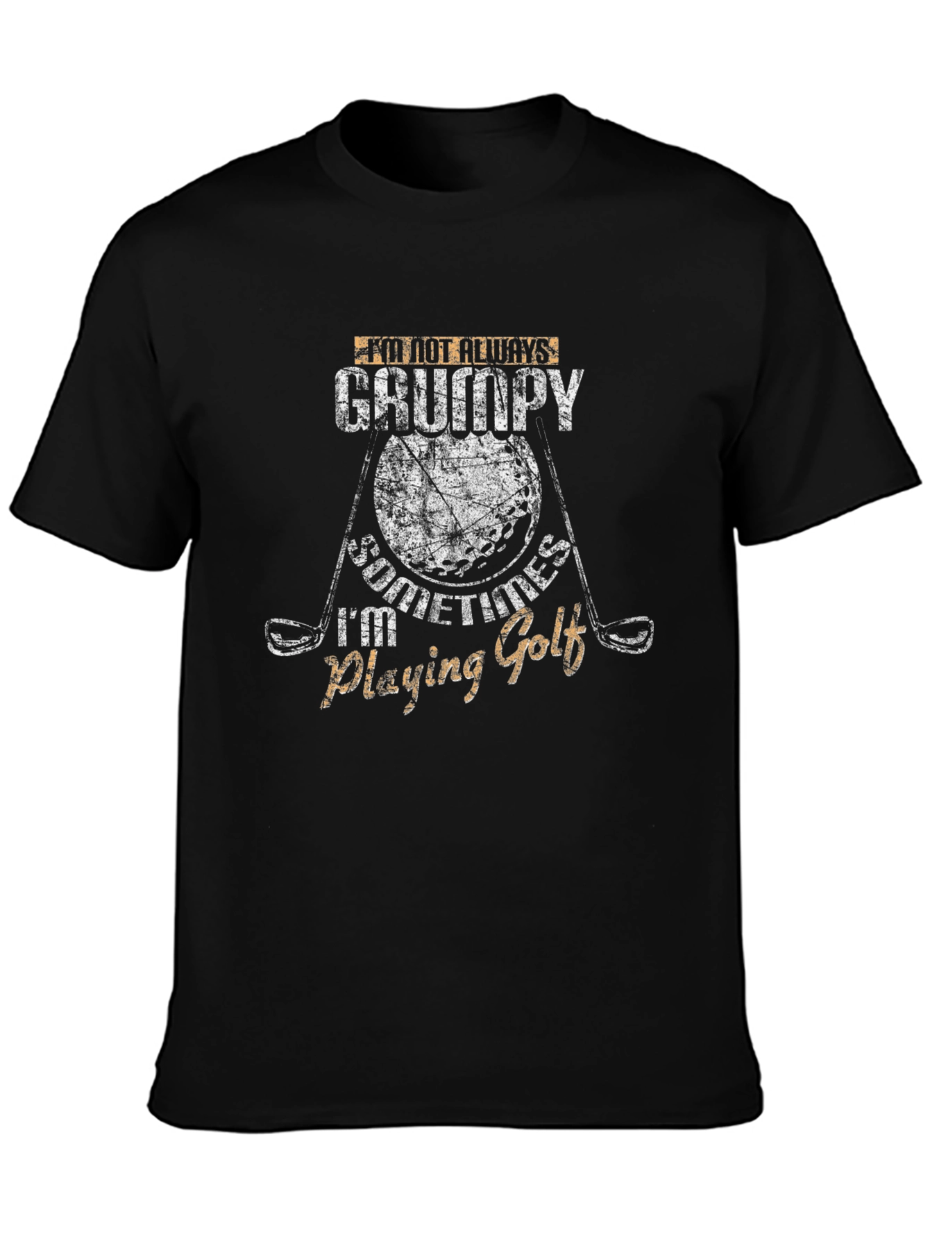Grumpy Golf T-Shirt - Humorous Golfer Tee