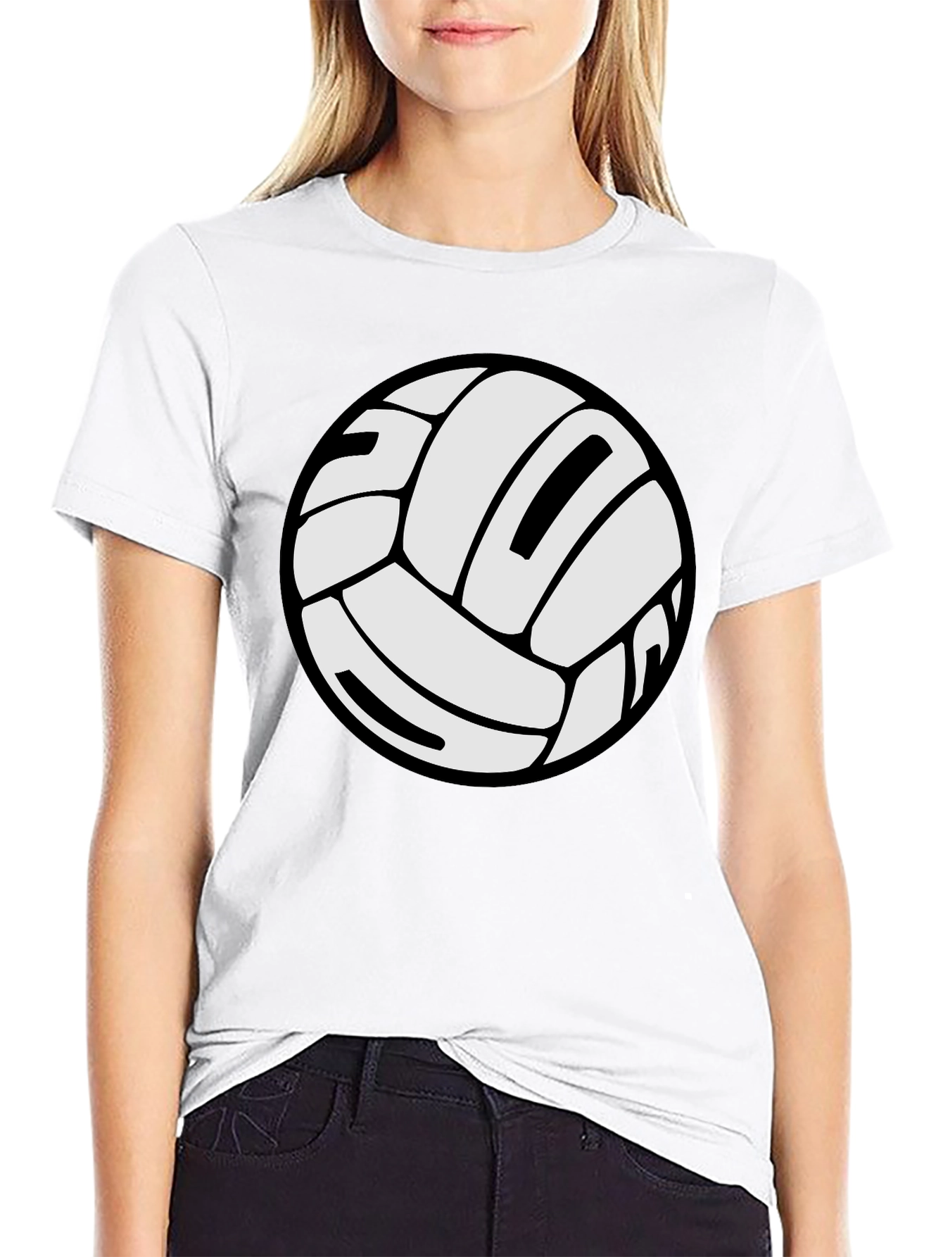 Volleyball Graphic Tee - Black