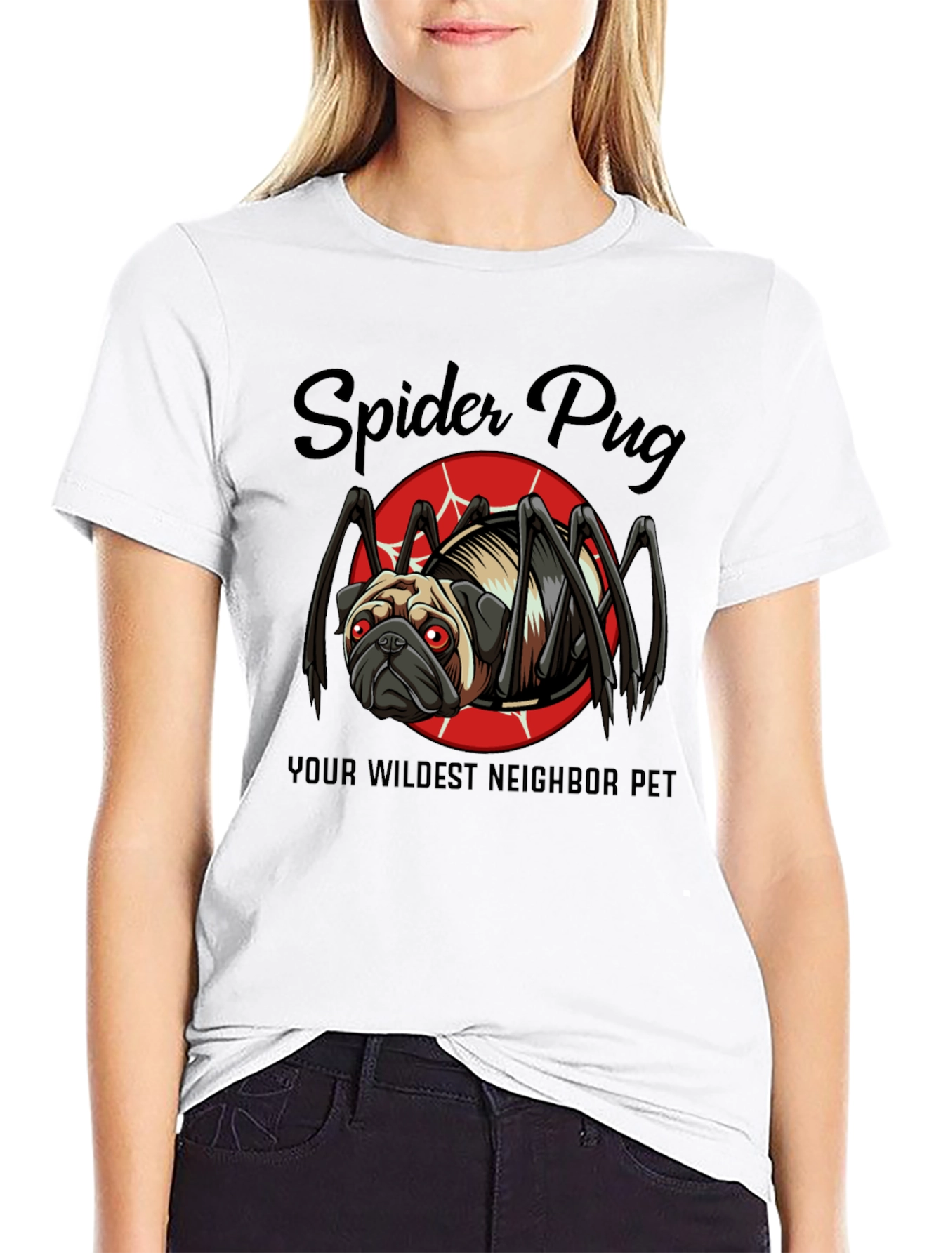 Spider Pug T-Shirt: Your Wildest Neighbor Pet Tee