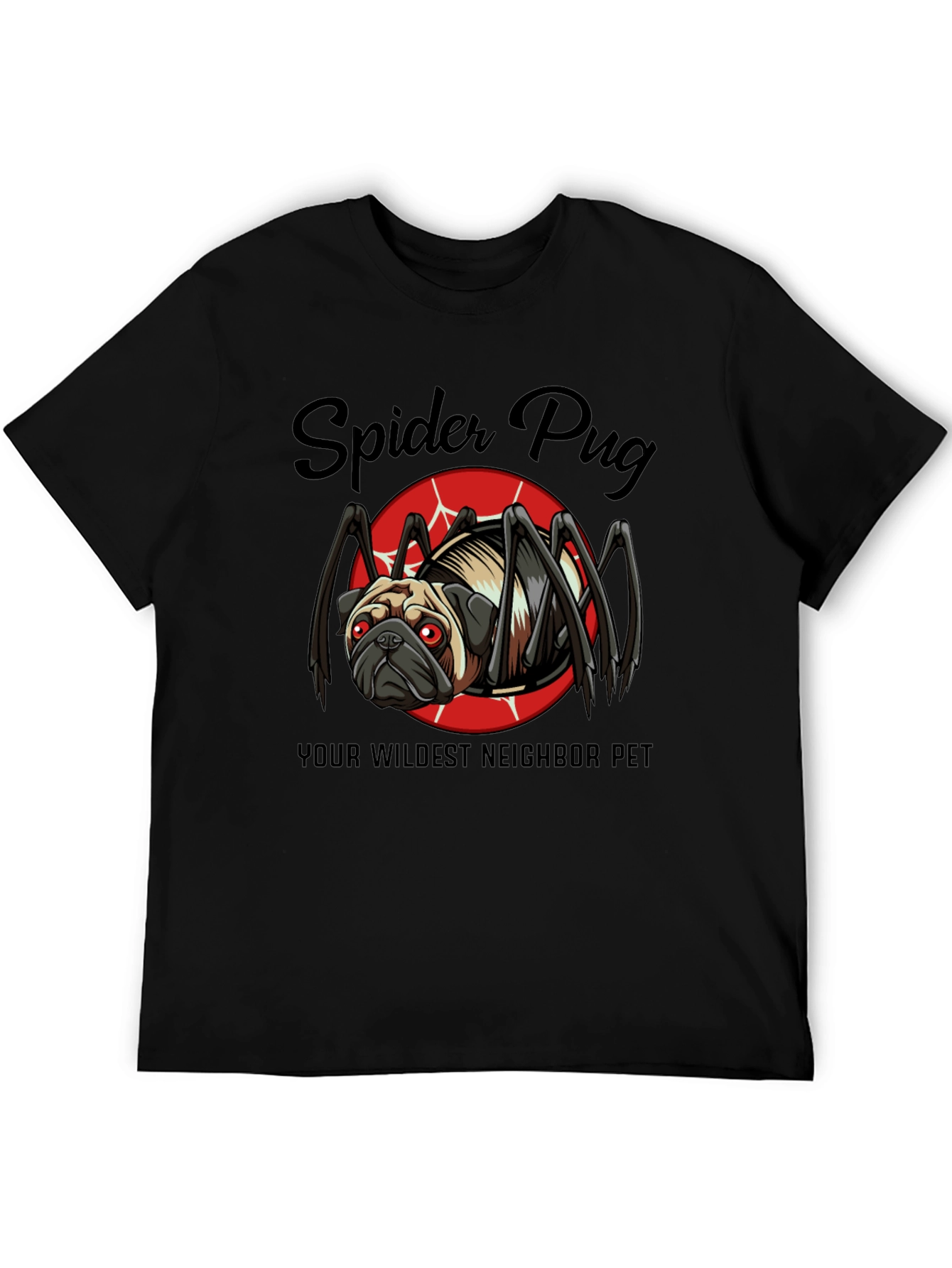 Spider Pug T-Shirt: Your Wildest Neighbor Pet Tee