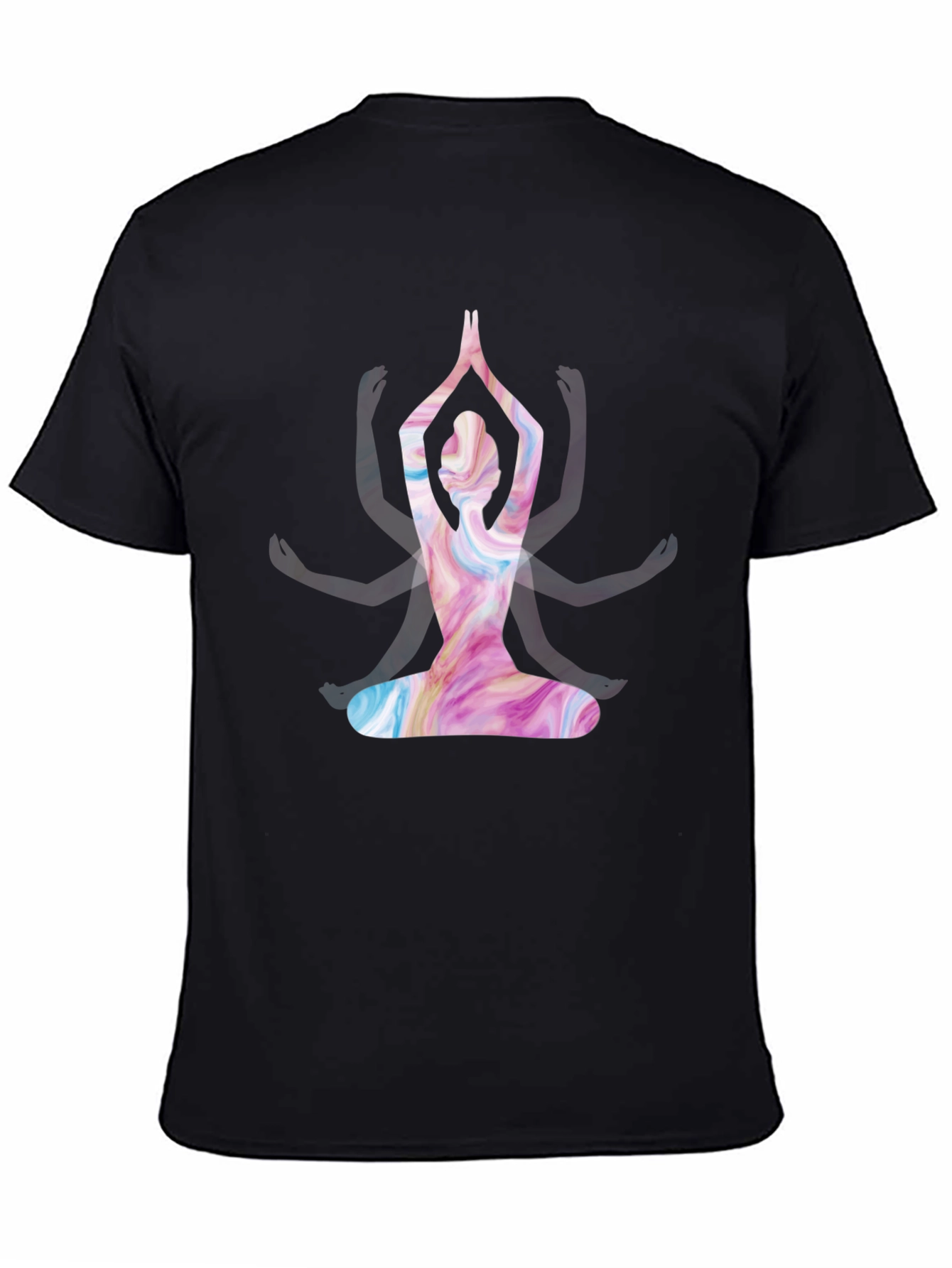 Yoga Pose Graphic Tee - Meditative Style