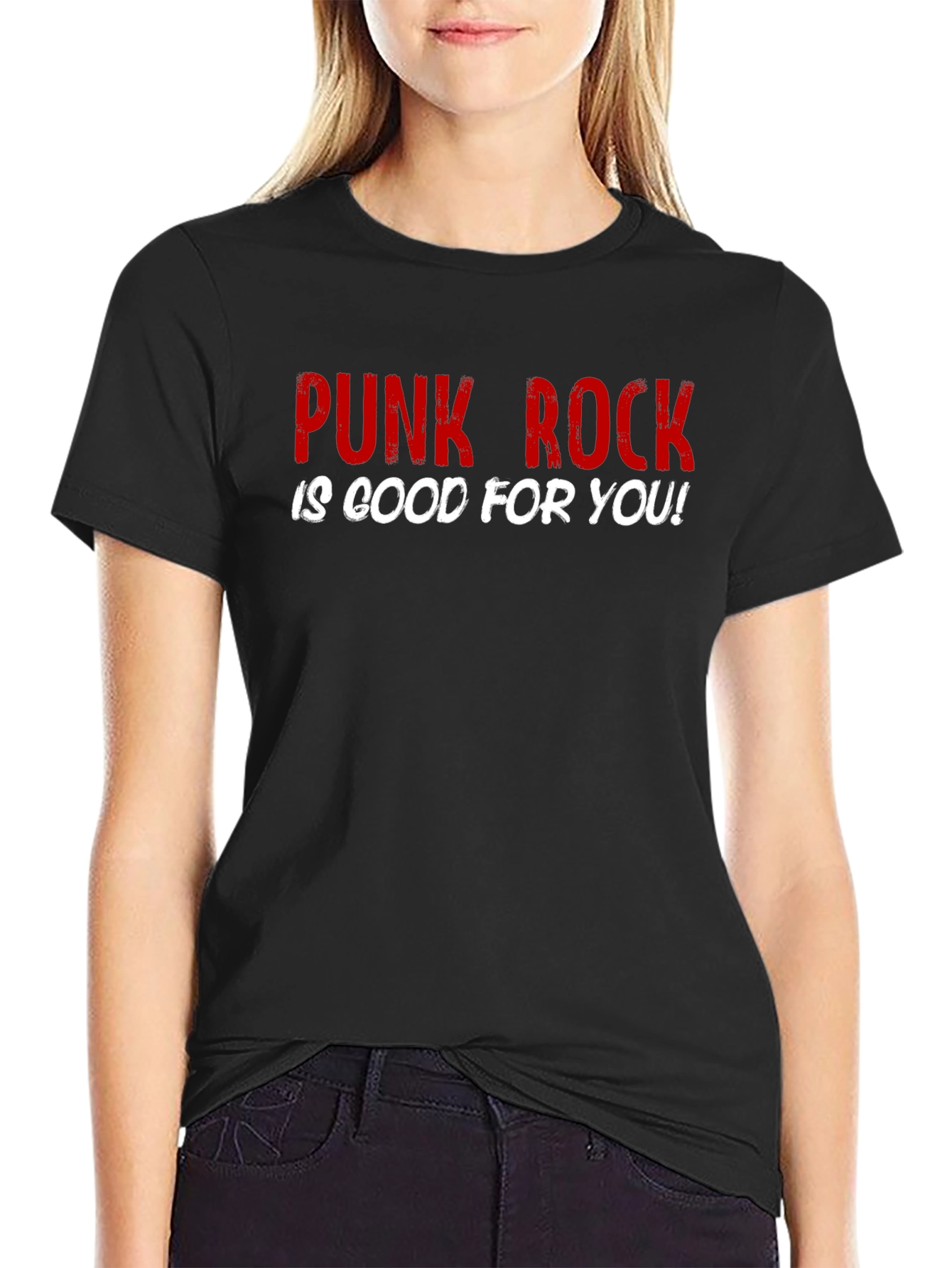 Punk Rock is Good For You Black T-Shirt