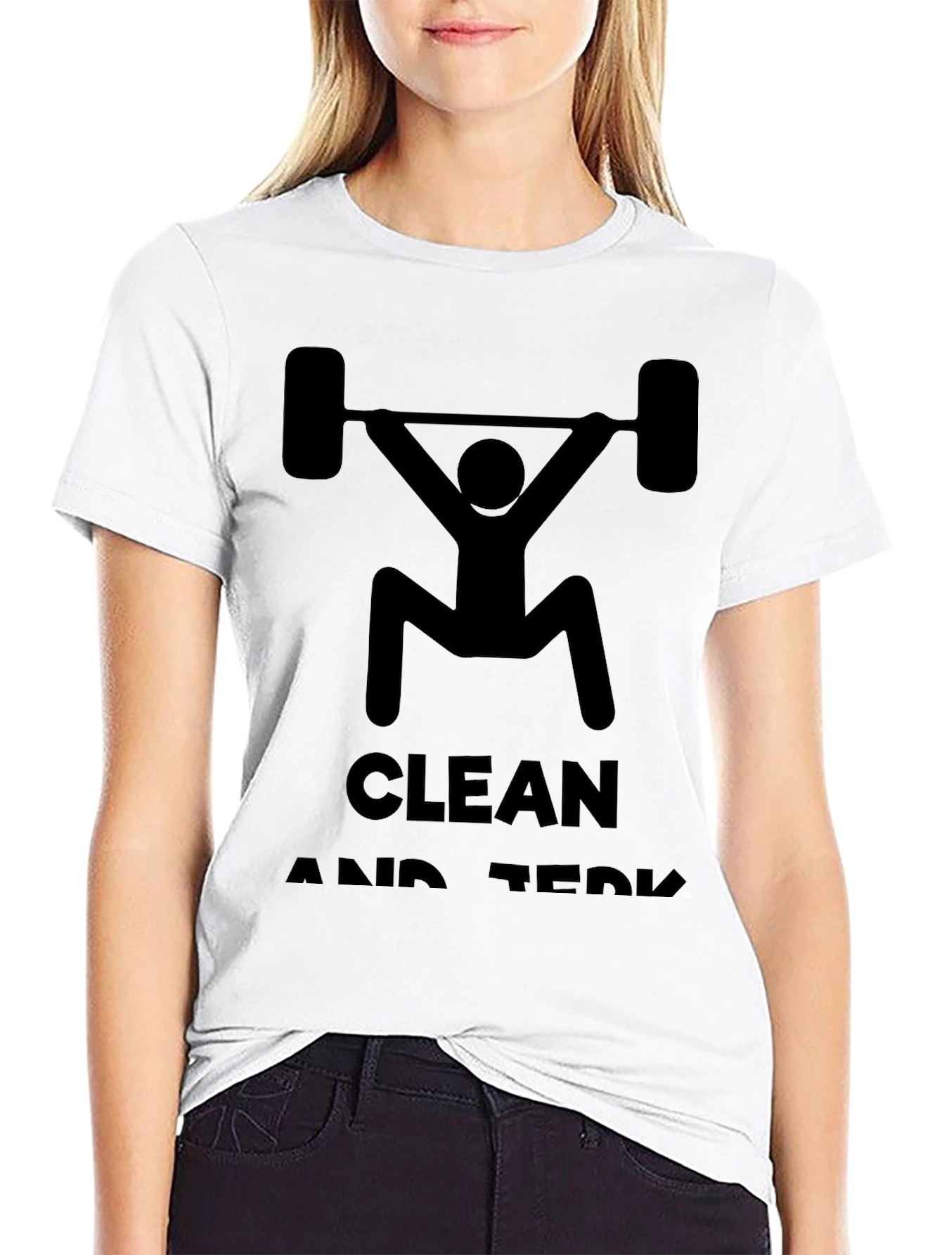 Clean and Jerk Workout Tee - Black