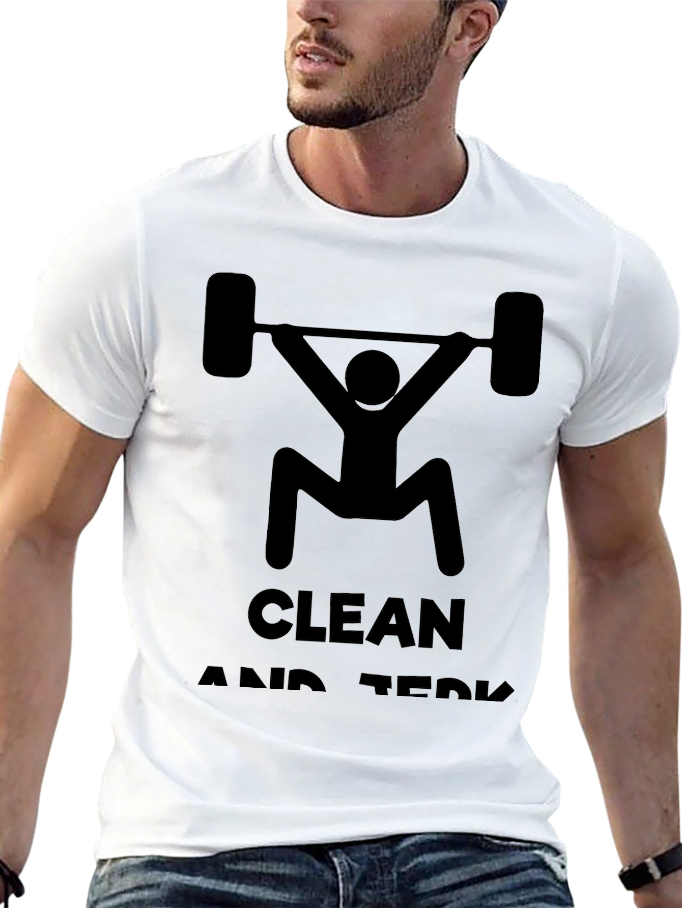 Clean and Jerk Workout Tee - Black