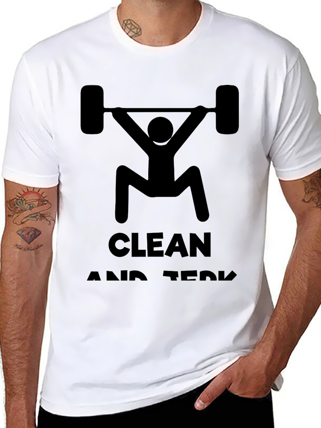 Clean and Jerk Workout Tee - Black