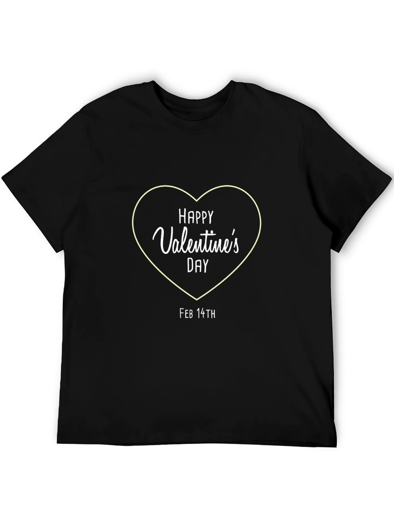 Valentines Day Black T-Shirt