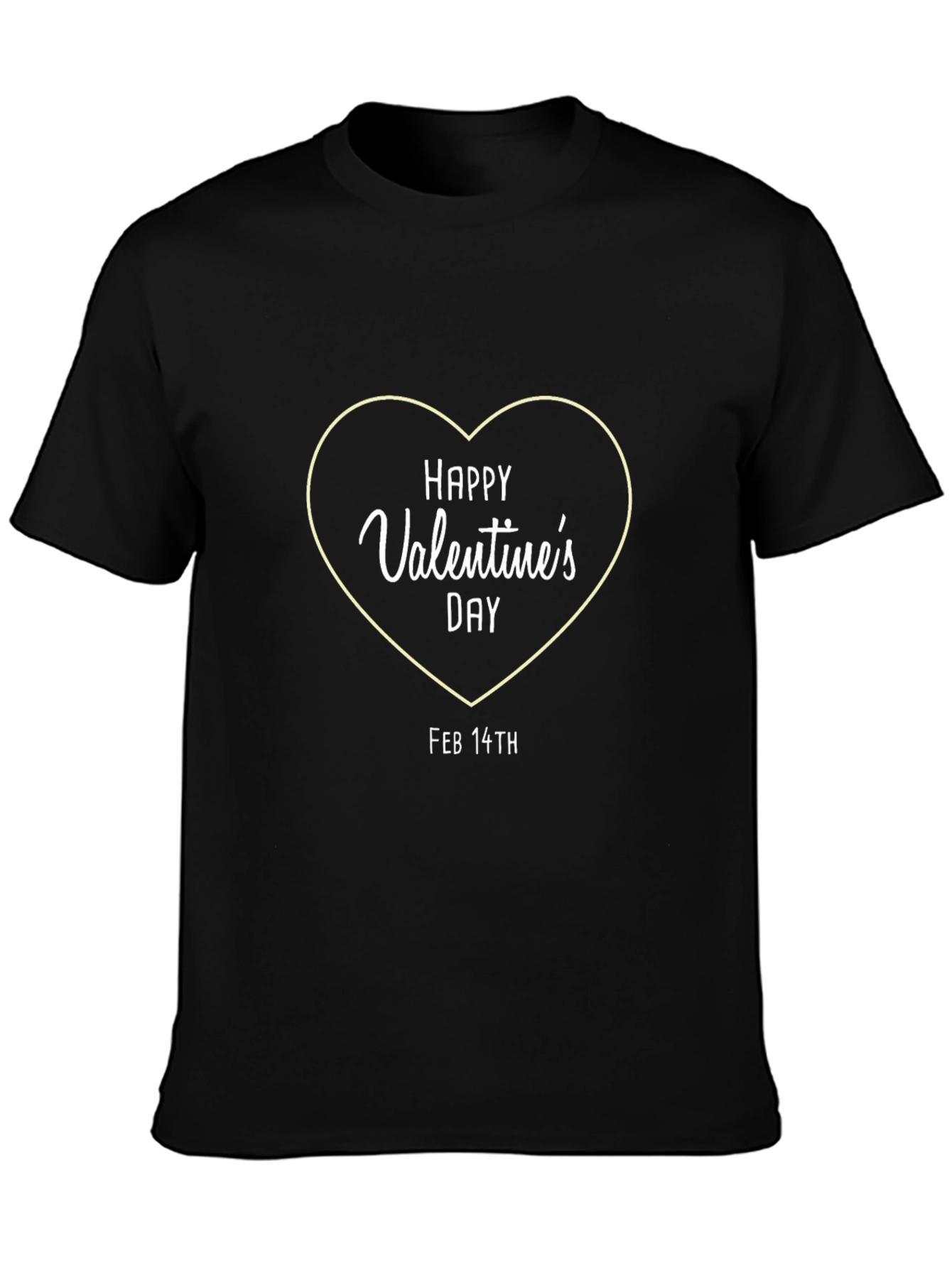 Valentines Day Black T-Shirt
