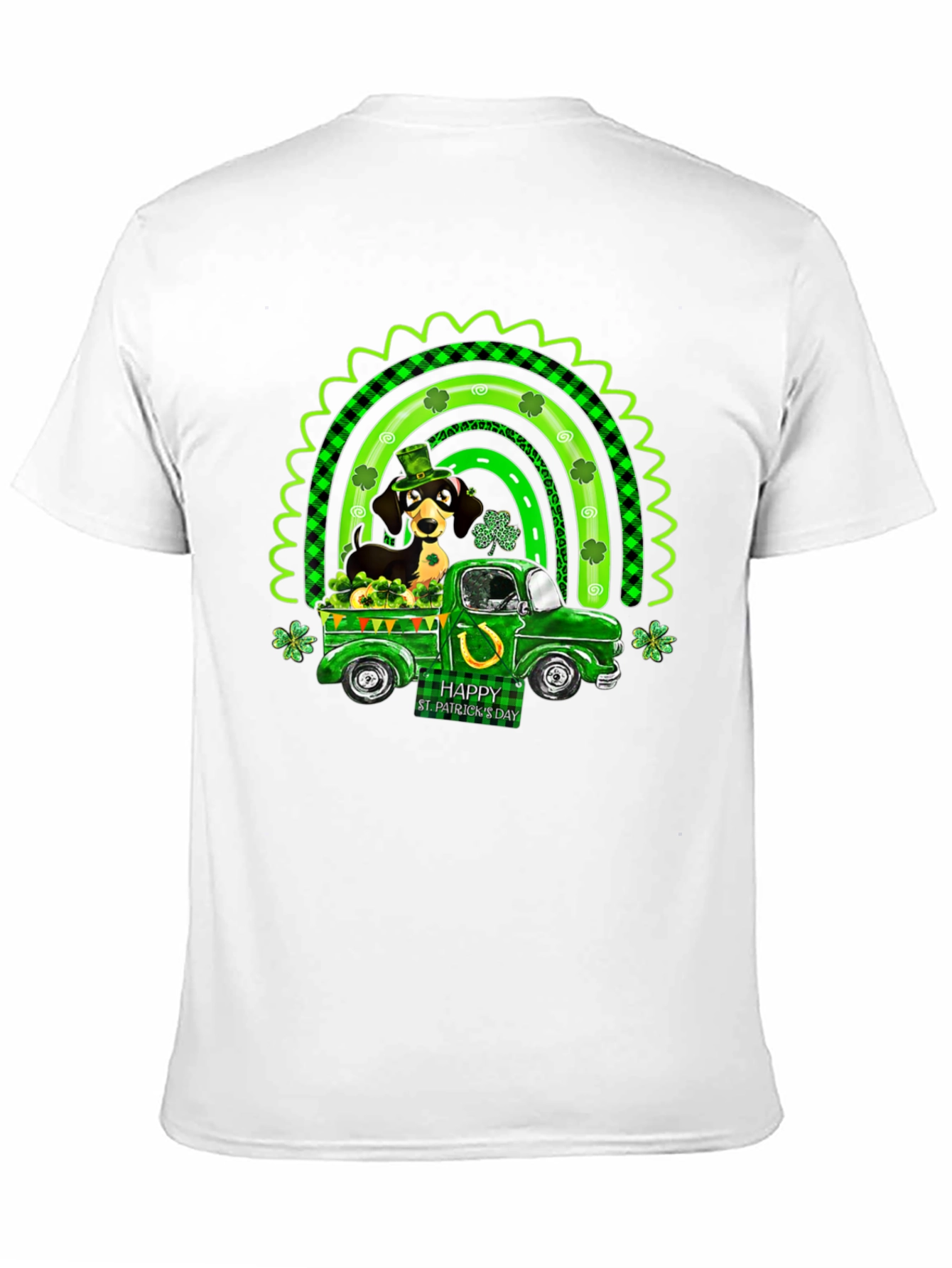 St. Patricks Day Dachshund Dog Truck T-Shirt
