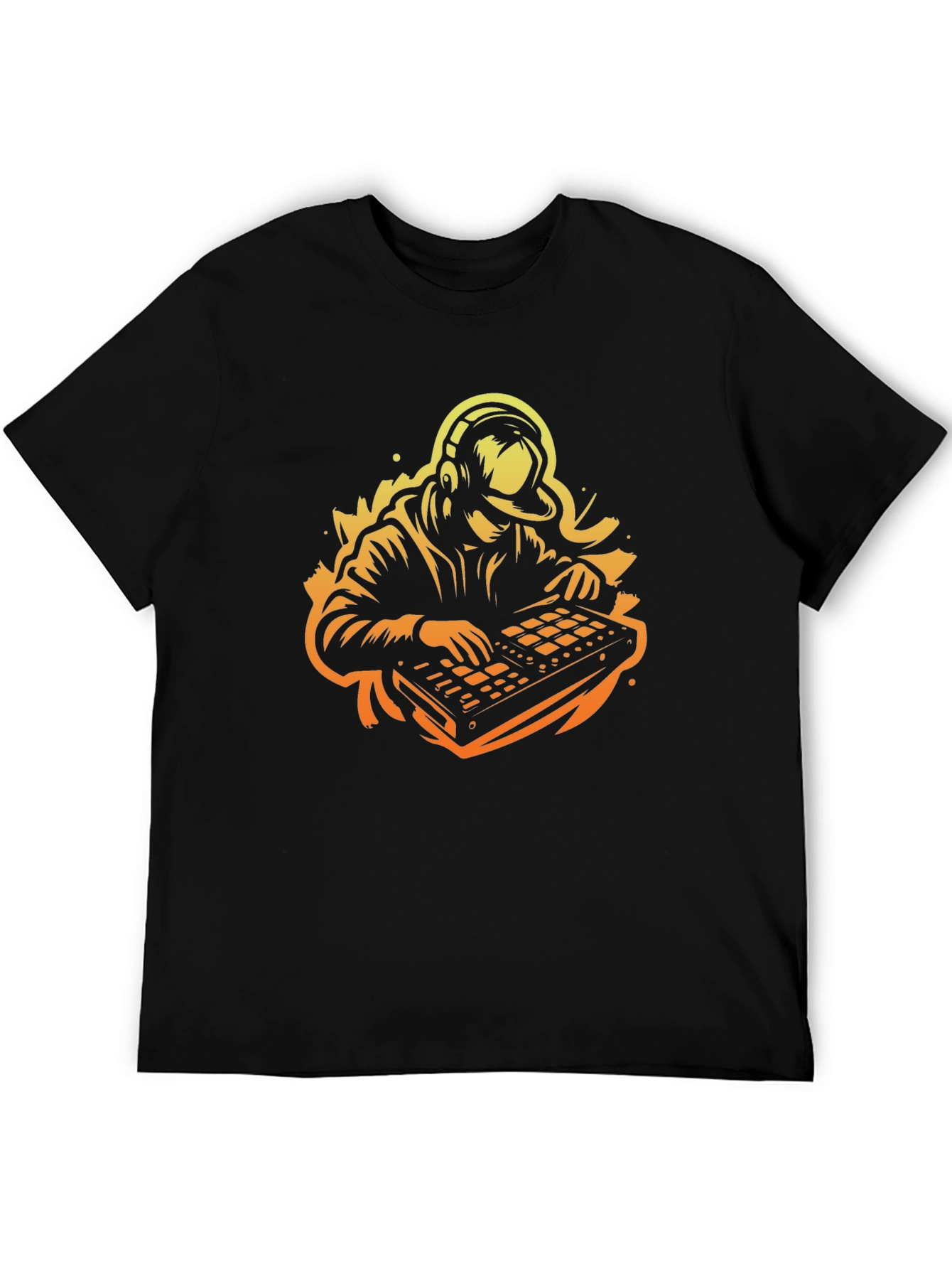 DJ Beat Maker Graphic Tee - Black Cotton T-Shirt